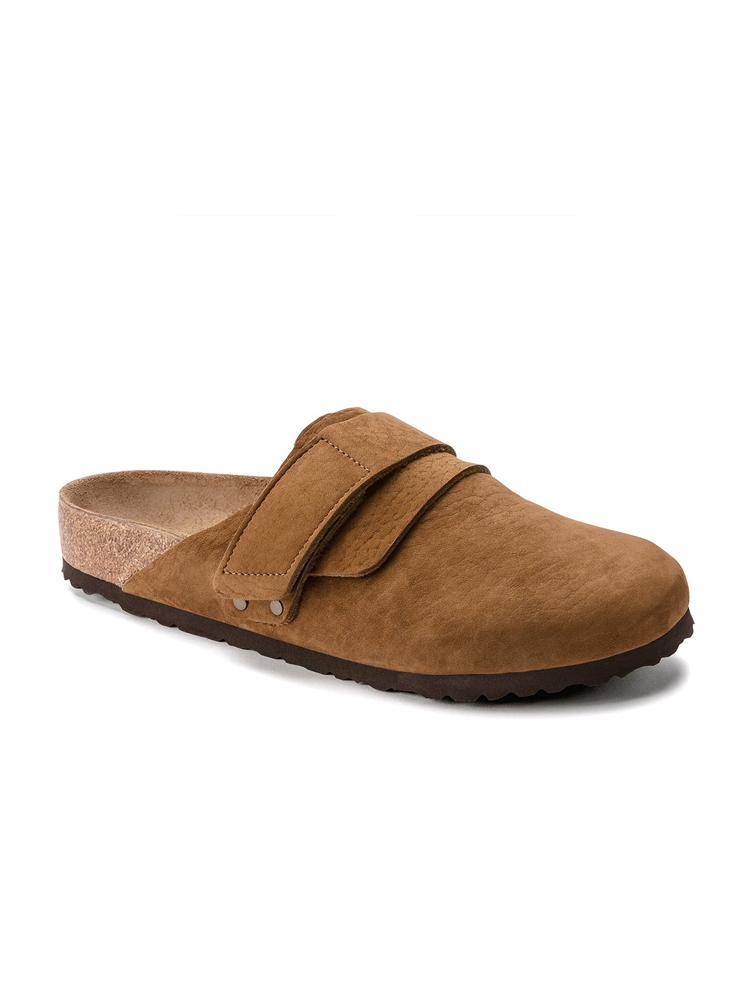 

Birkenstock Men Brown Regular Width Nagoya Leather Clogs Sandals