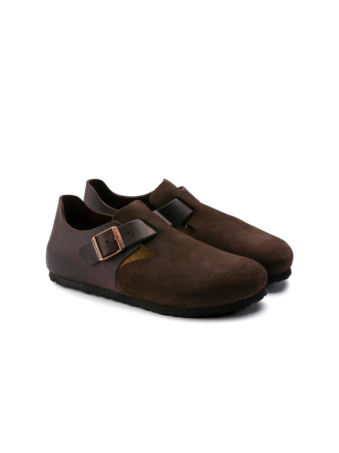 

Birkenstock Unisex Brown London Regular Width Leather Clogs