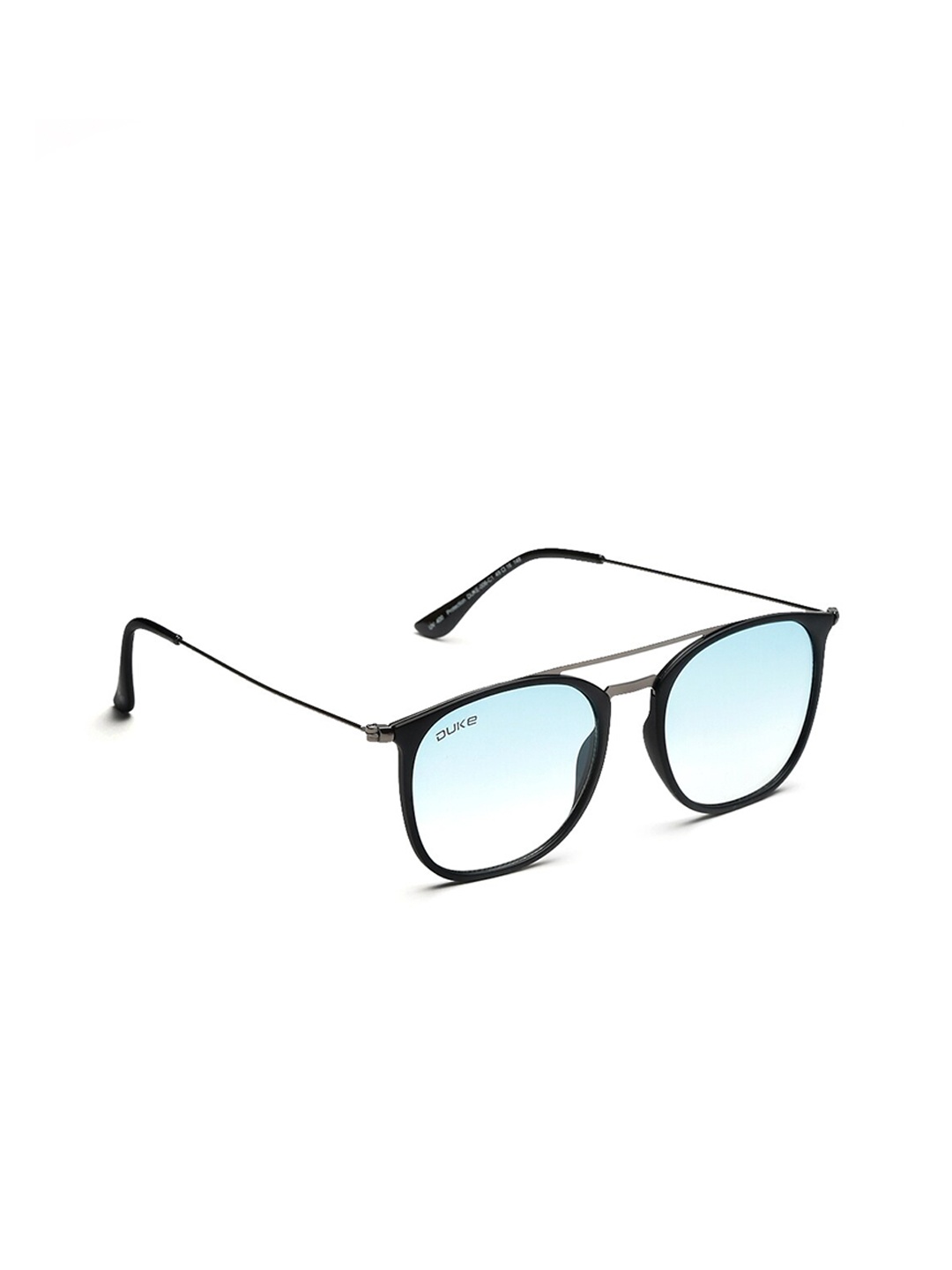 

Duke Unisex Blue Lens & Black Square Sunglasses with UV Protected Lens DUKE-006-C1