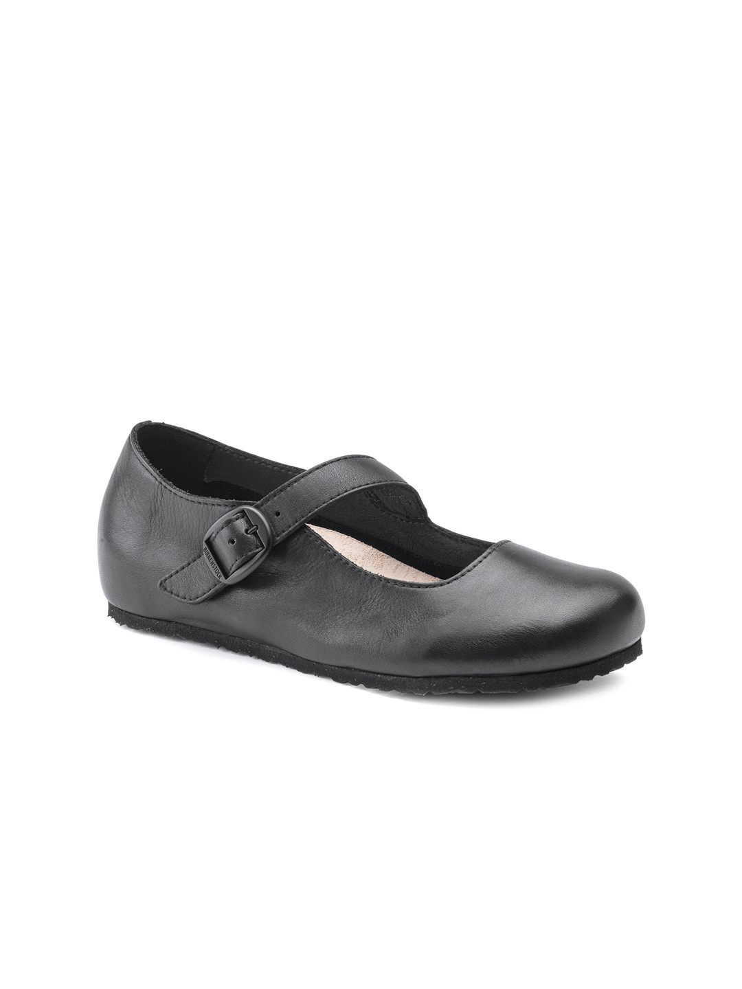 

Birkenstock Women Black Tracy Narrow Width Black Natural Leather Ballet flats