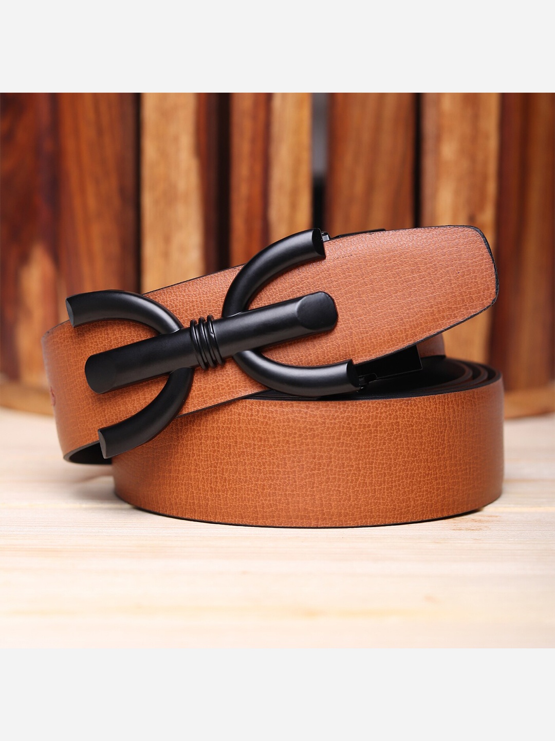 

Kastner Men Tan Artificial Leather Formal Belt