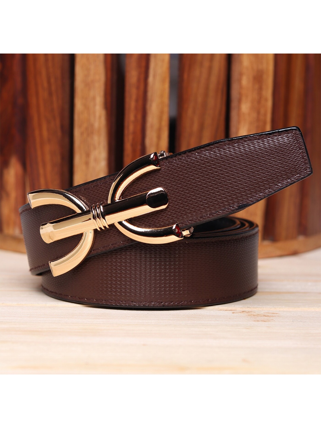 

Kastner Men Brown Textured Reversible Formal Belt