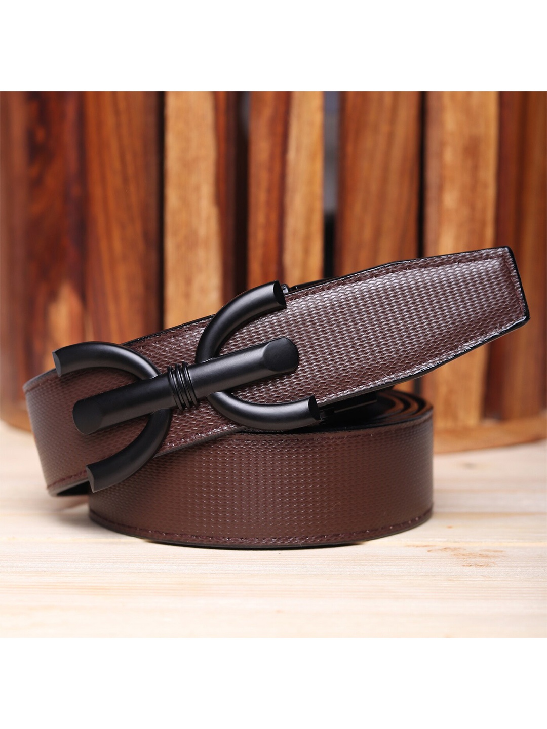 

Kastner Men Brown Textured Reversible Formal Belt
