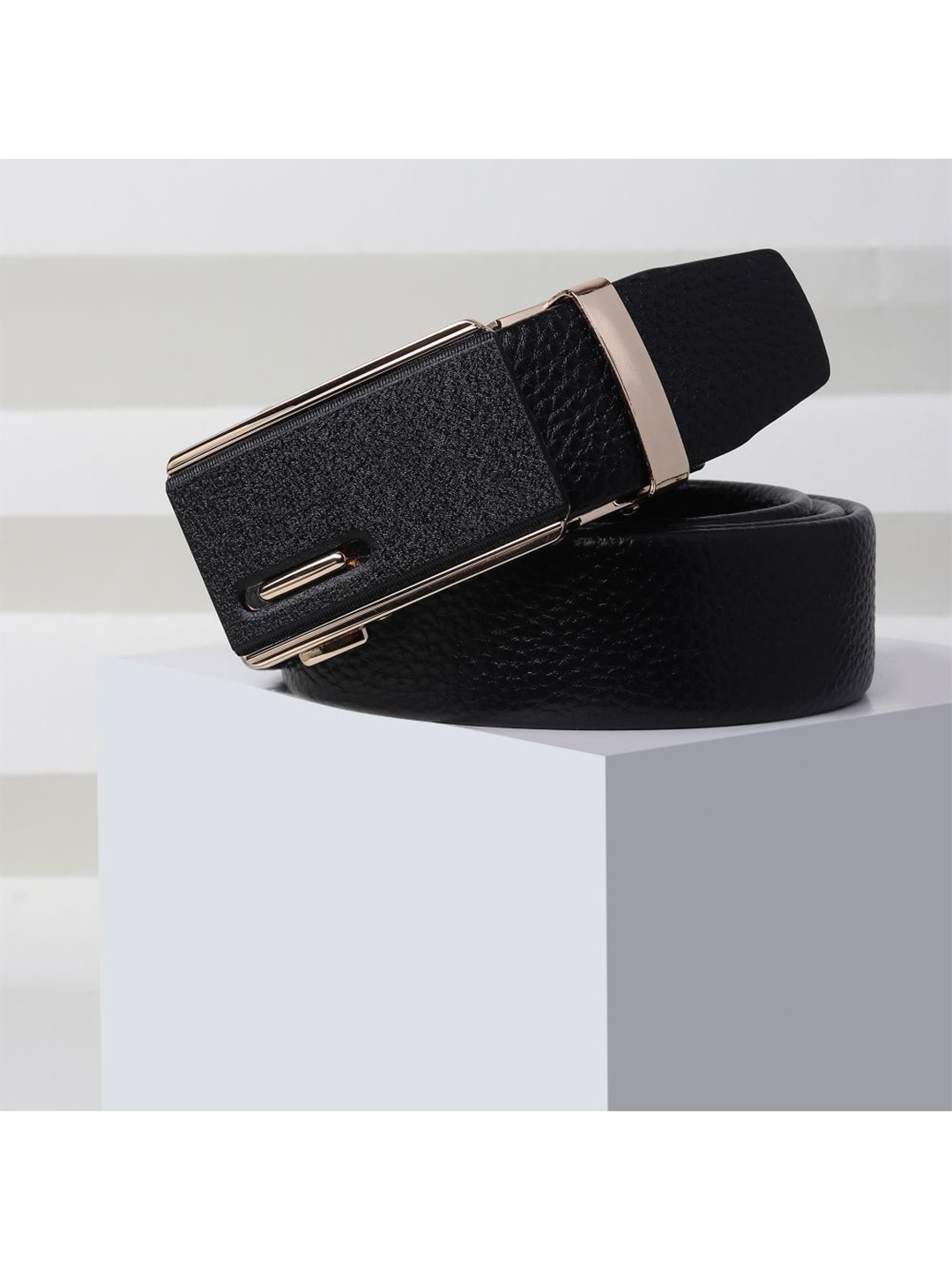 

Kastner Men Black Autolock Artificial Leather Formal Belt