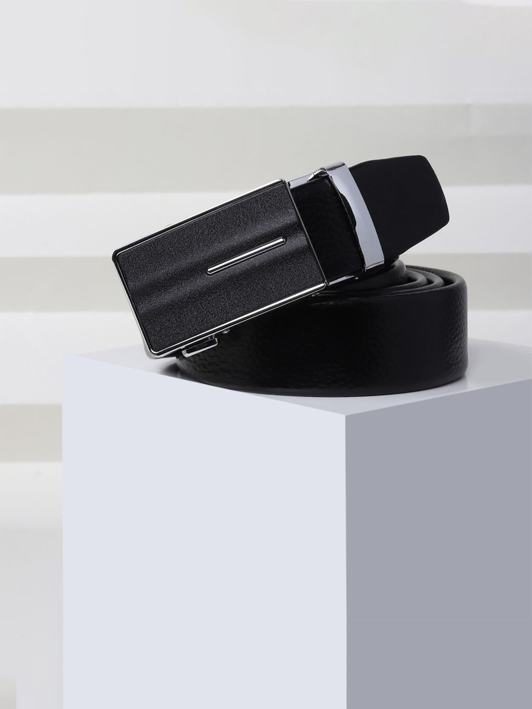 

Kastner Men Black Textured Artificial Leather Formal Belt