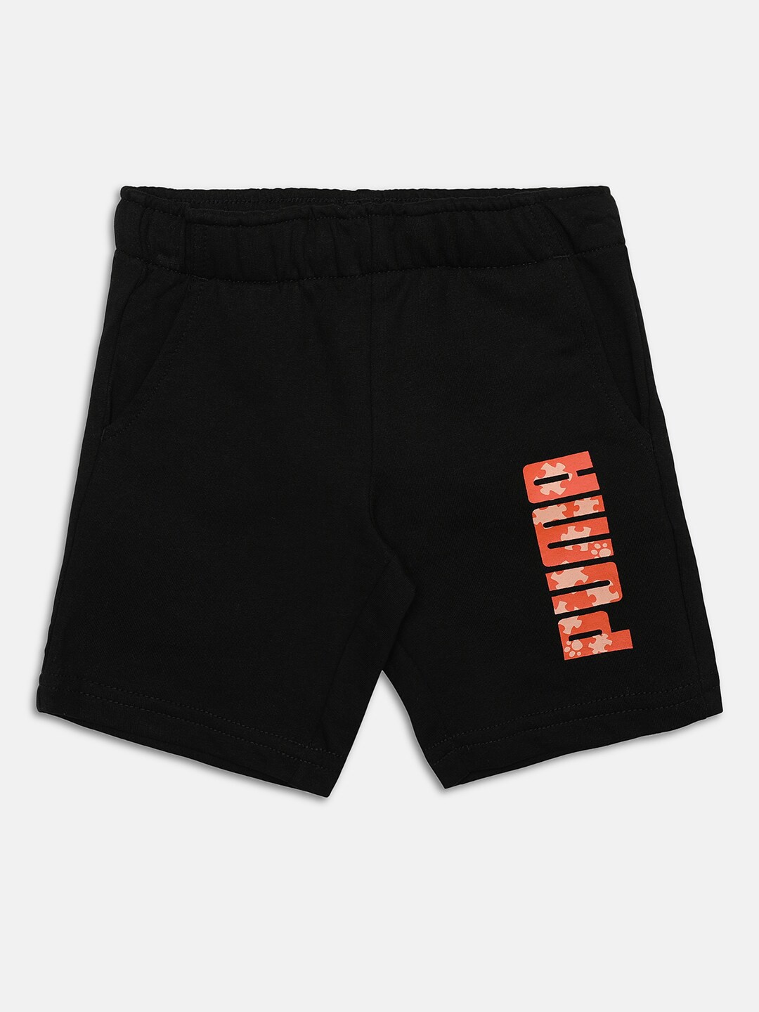 

Puma Unisex Kids Black Typography Printed Sports Shorts
