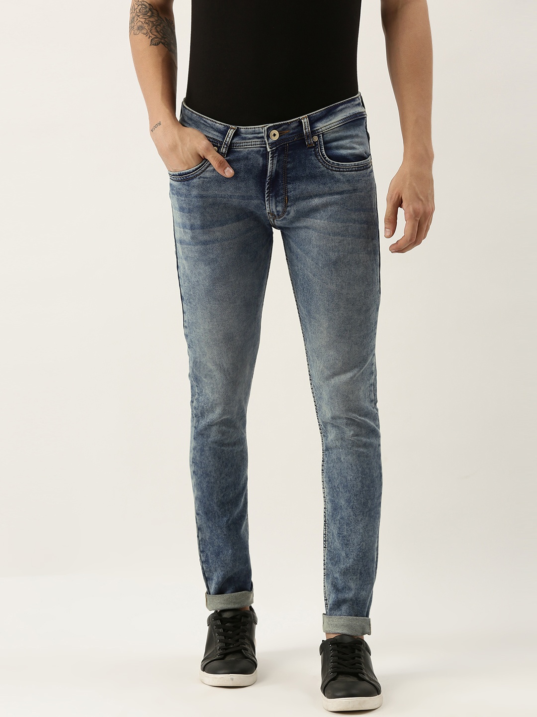 

Peter England Casuals Men Blue Skinny Fit Stretchable Jeans