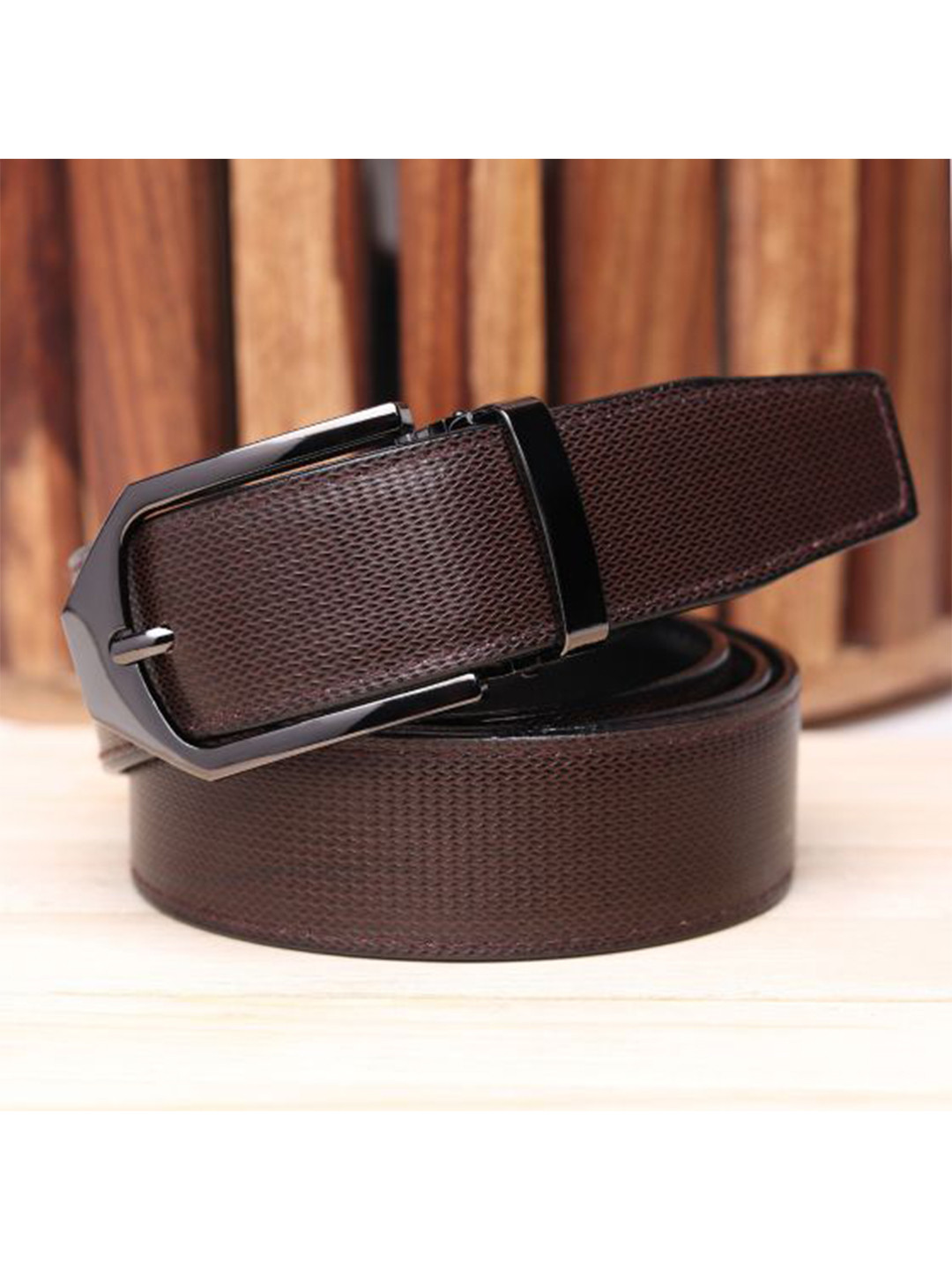 

Kastner Men Brown Textured Formal Belt