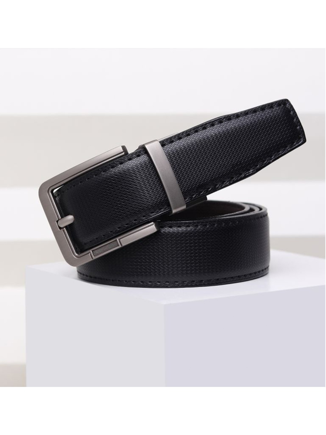 

Kastner Men Black & Brown Textured Reversible Formal Belt