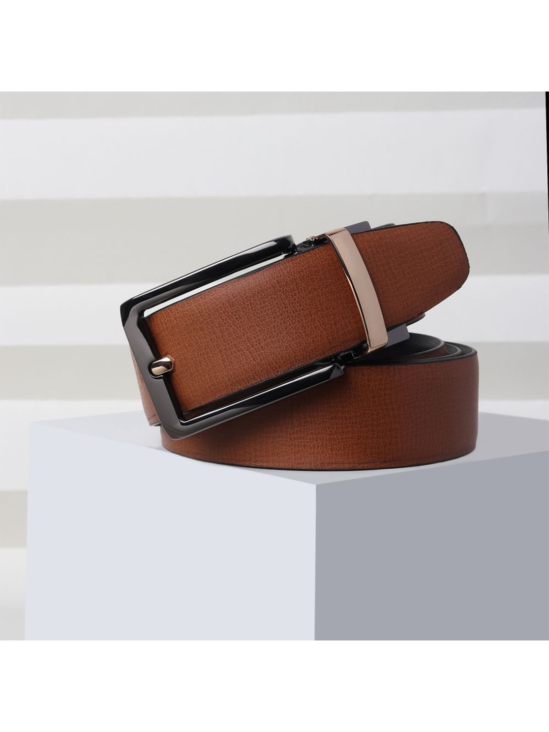 

Kastner Men Tan Reversible Belt