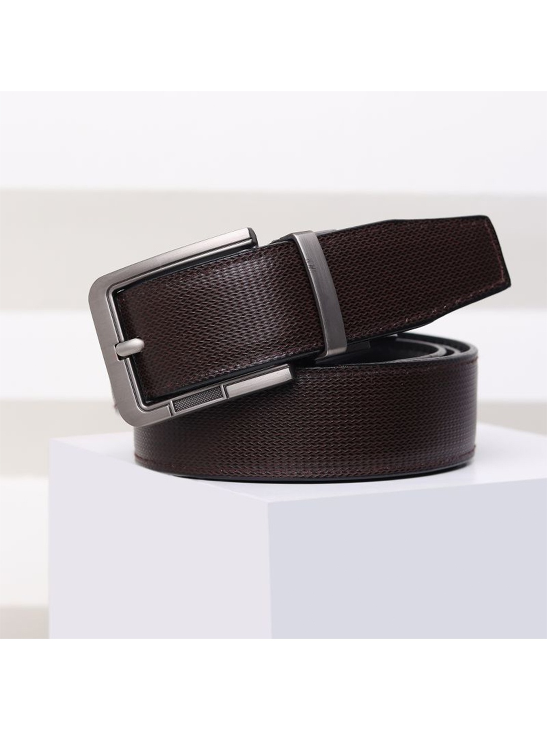 

Kastner Men Brown Textured Formal Belt