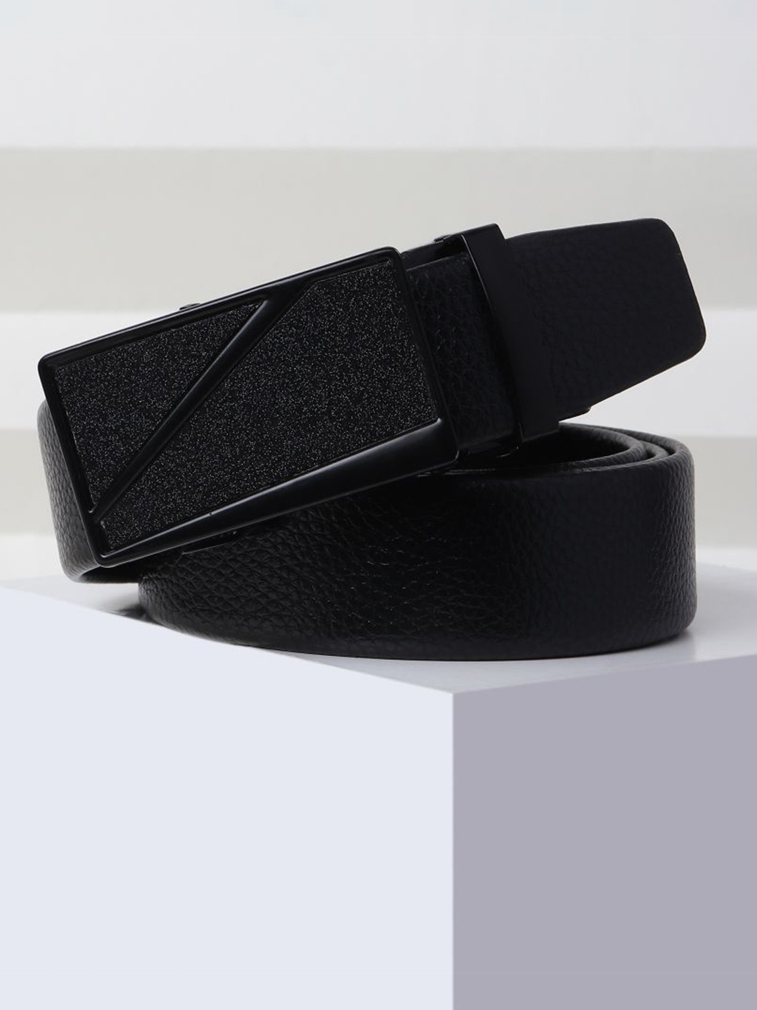 

Kastner Men Black Textured Formal Belt