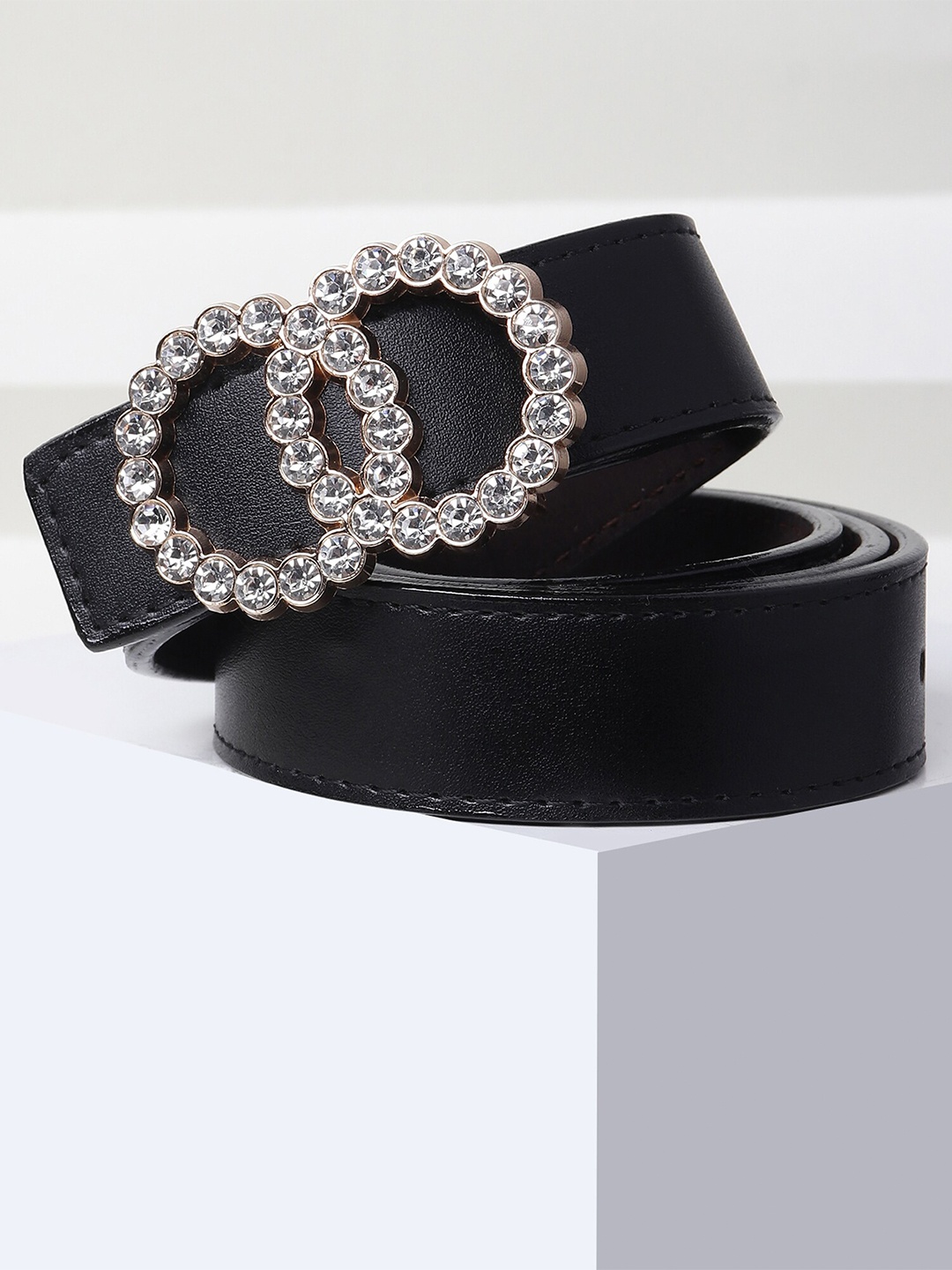 

Kastner Women Black Embellished Buckle Belt