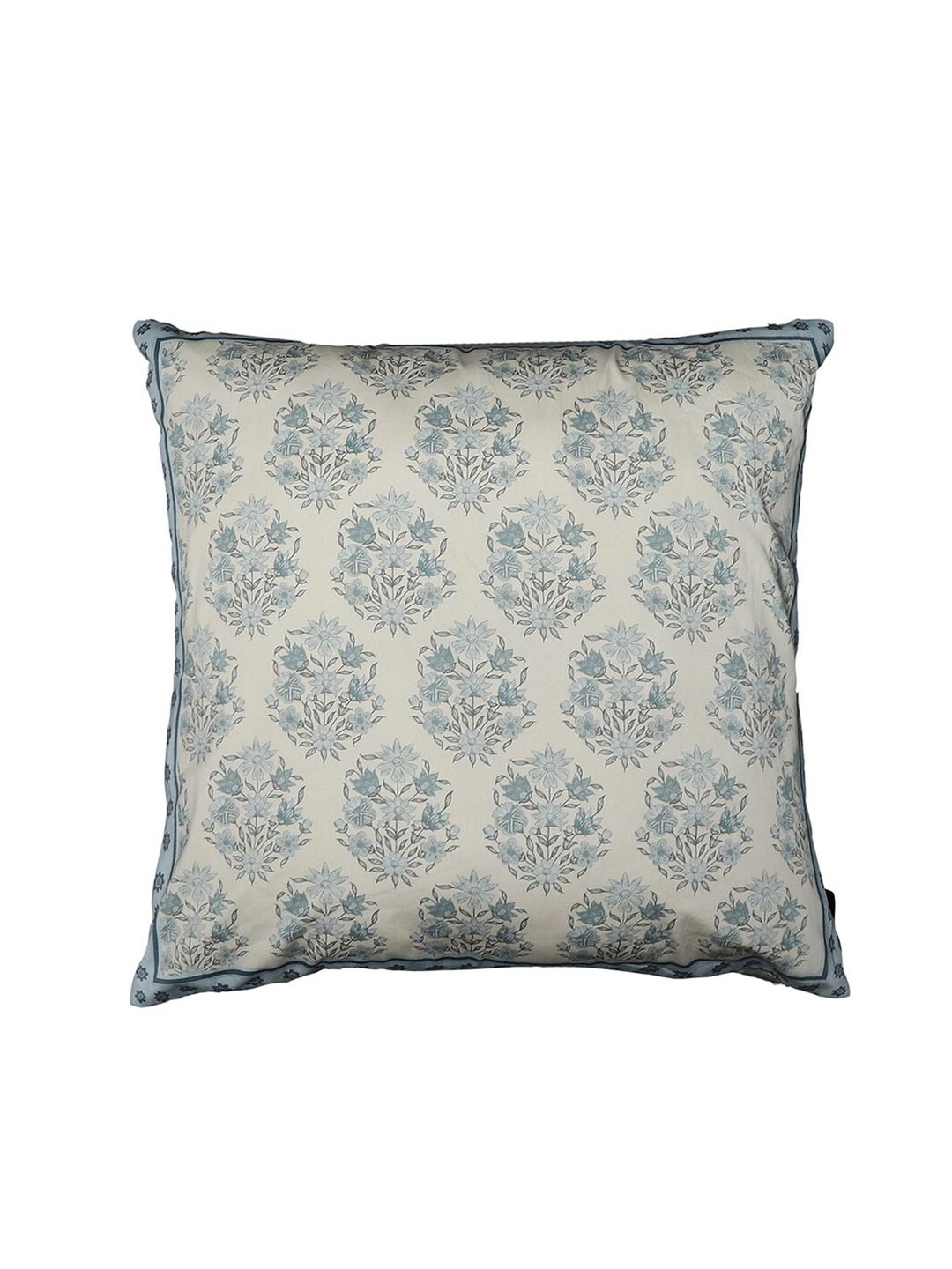 

Ritu Kumar Turquoise Blue Ethnic Motifs Cotton Square Cushion Covers