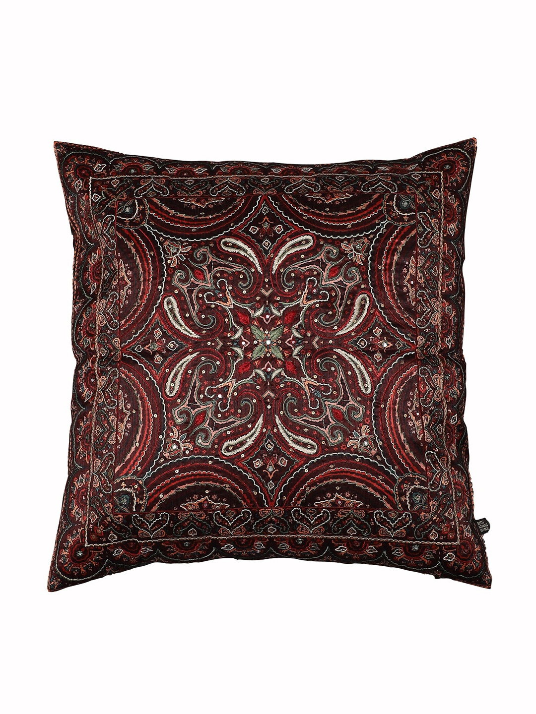

Ritu Kumar Red Embroidered Square Cushion Covers