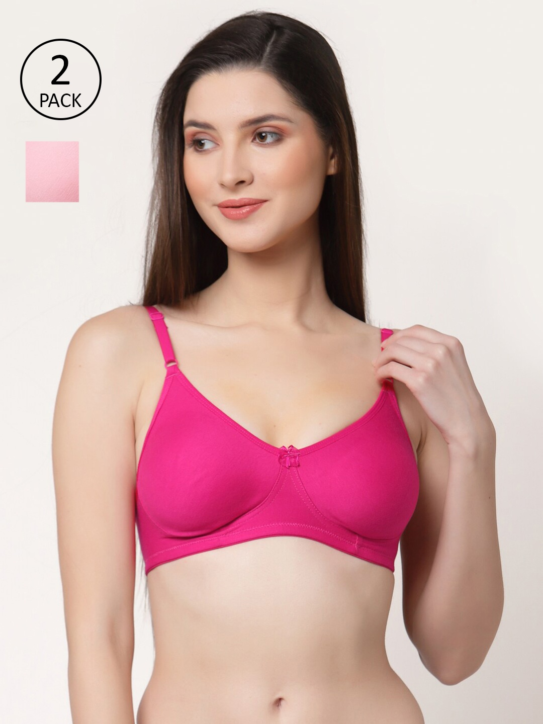 

Floret Pack of 2 Magenta & Pink T-shirt Bras