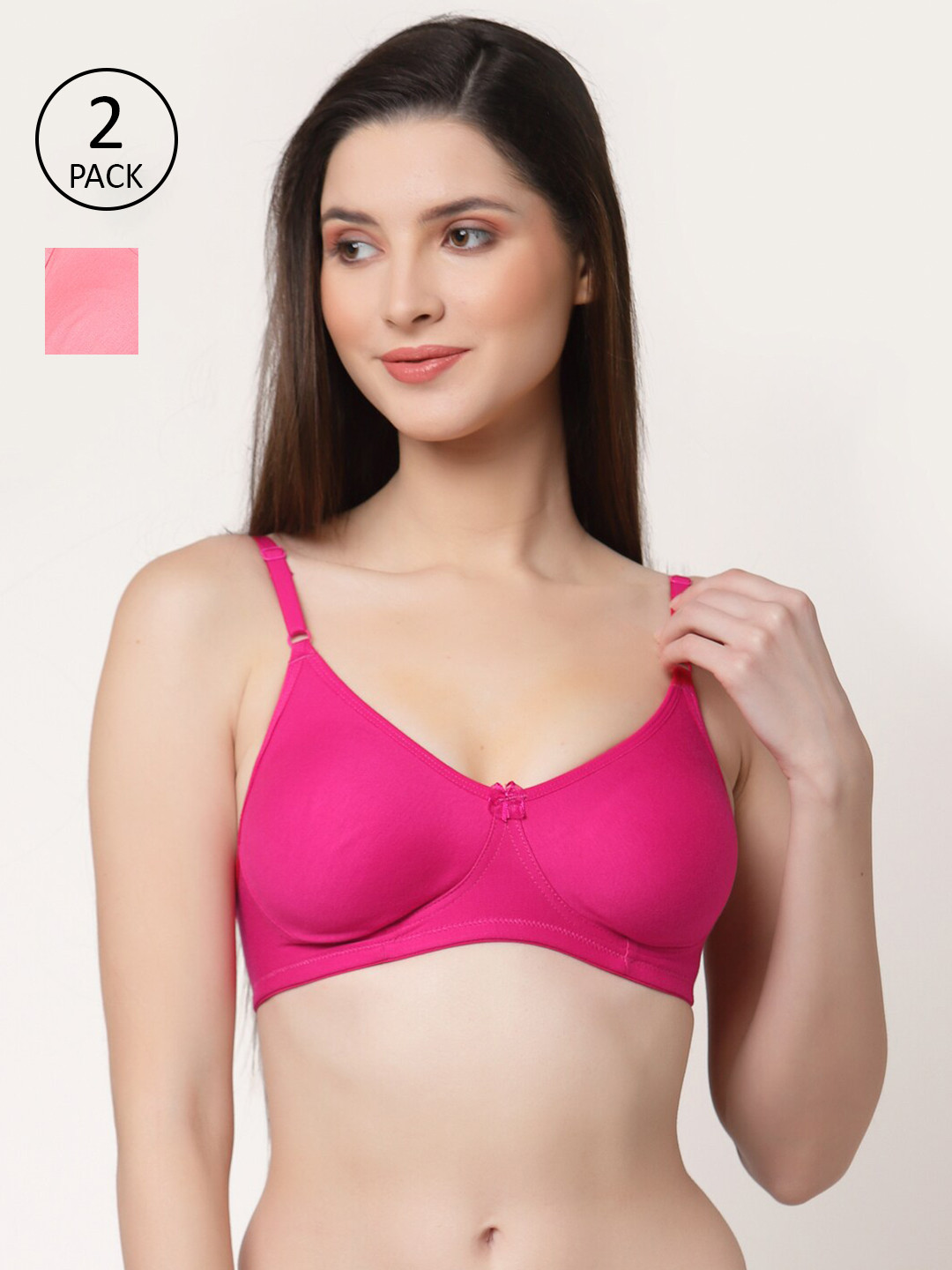 

Floret Pack Of 2 Magenta & Pink T-Shirt Bra