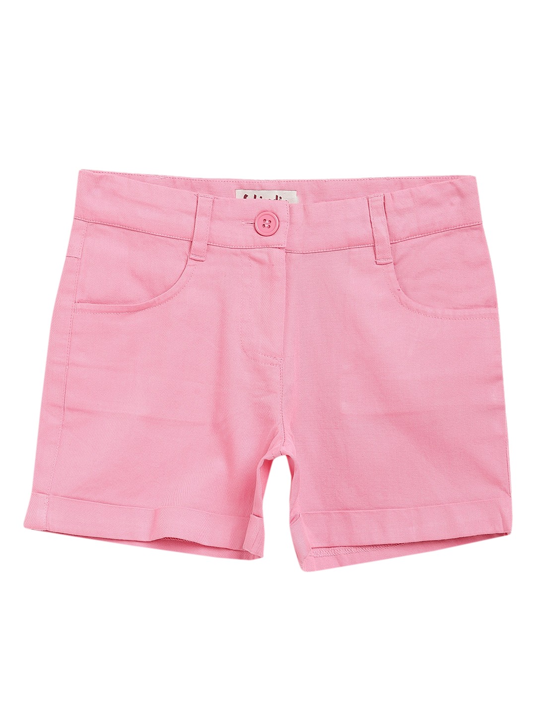 

Fabindia Girls Pink Denim Shorts