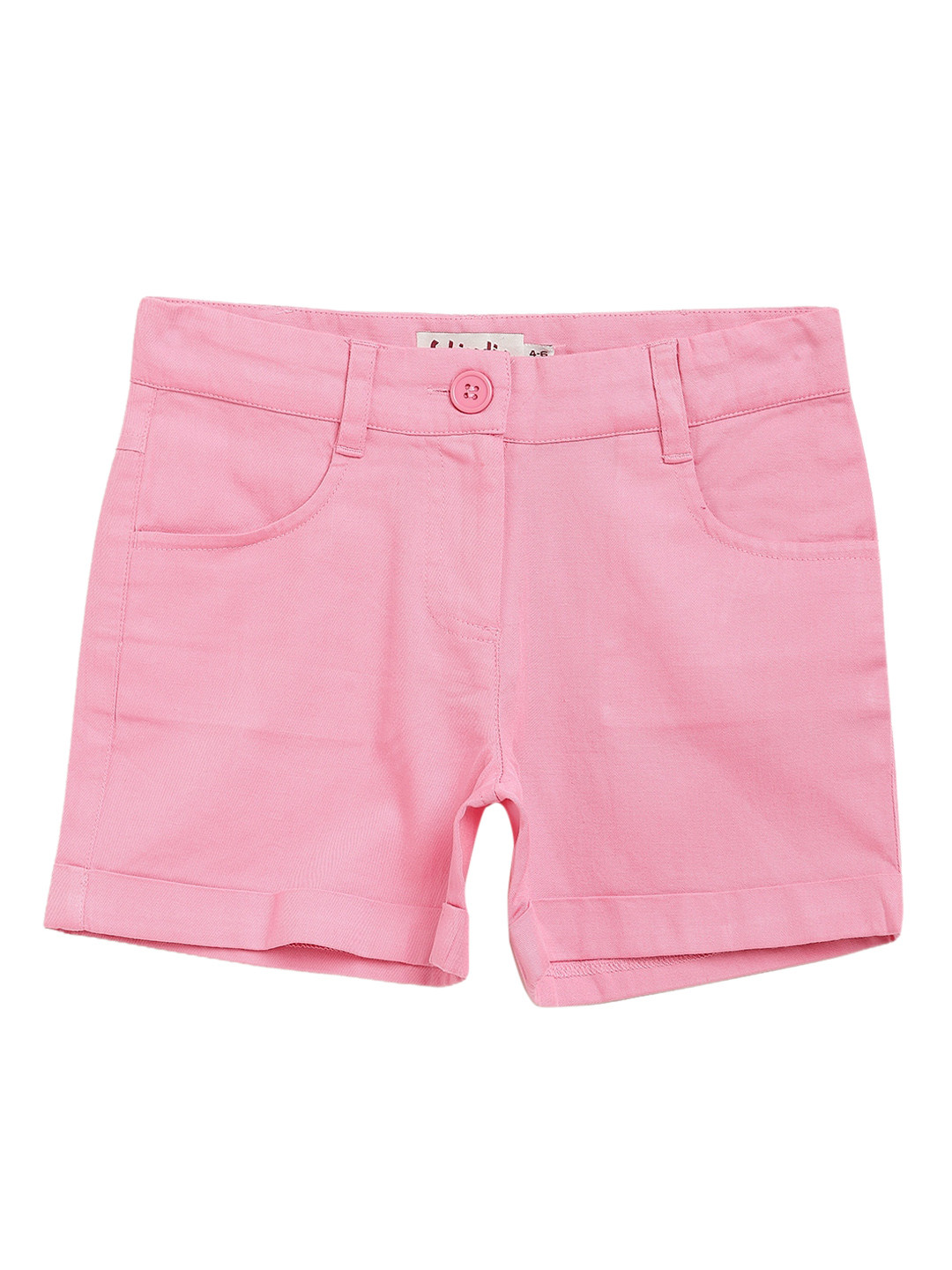 

Fabindia Girls Pink Solid Shorts