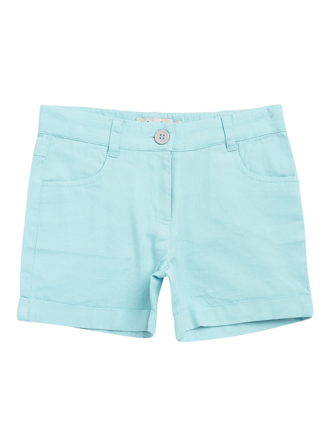 

Fabindia Girls Blue Solid Shorts