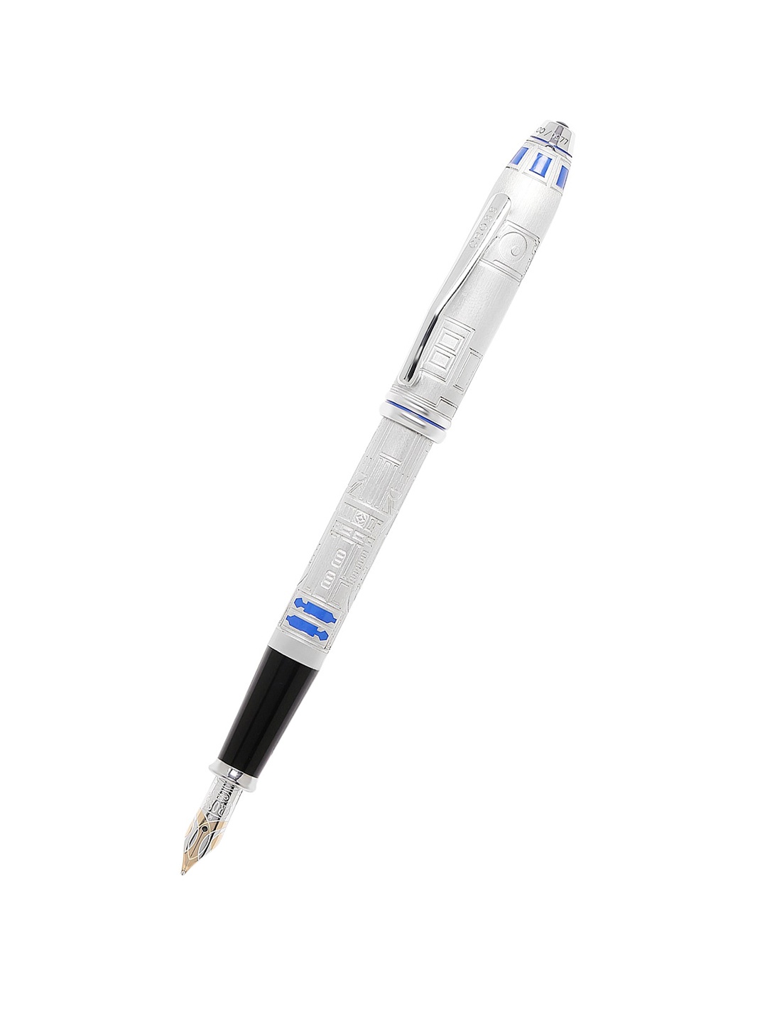 

Cross Silver-Toned Patterned Medium Nib R2 D2 Fountain Pen