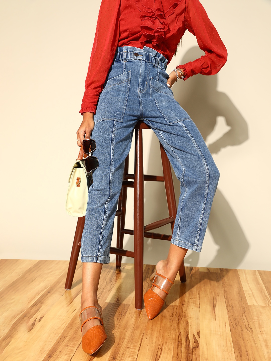 

plusS Women Stunning Blue Regular Fit Stretchable Jeans