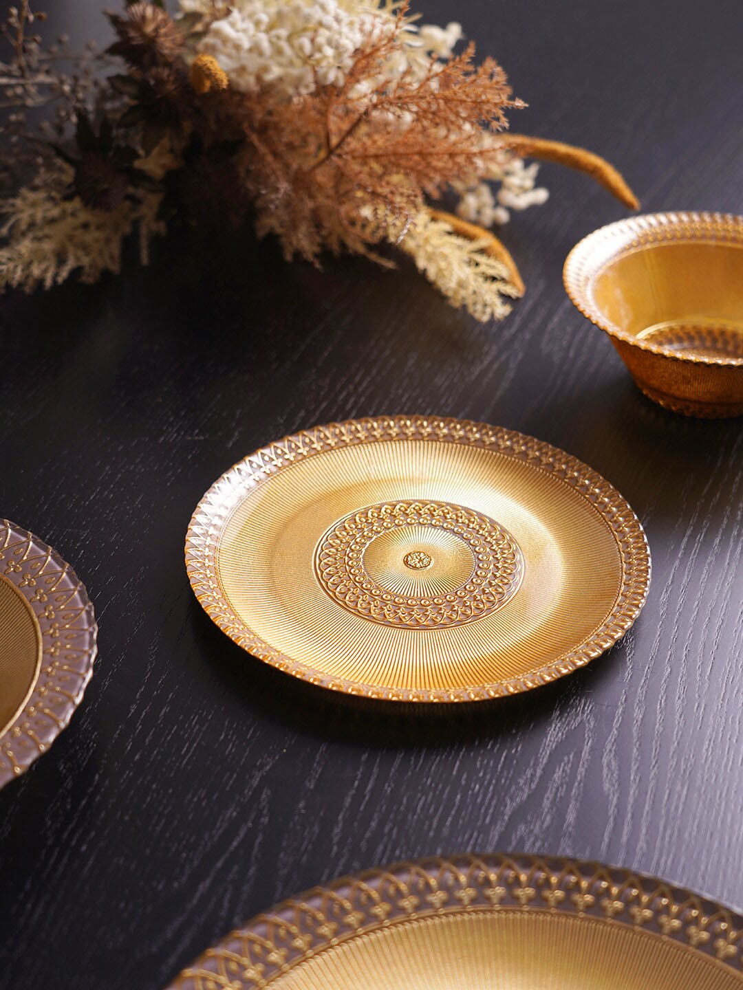 

Pure Home and Living Brown Solid Plate Serveware