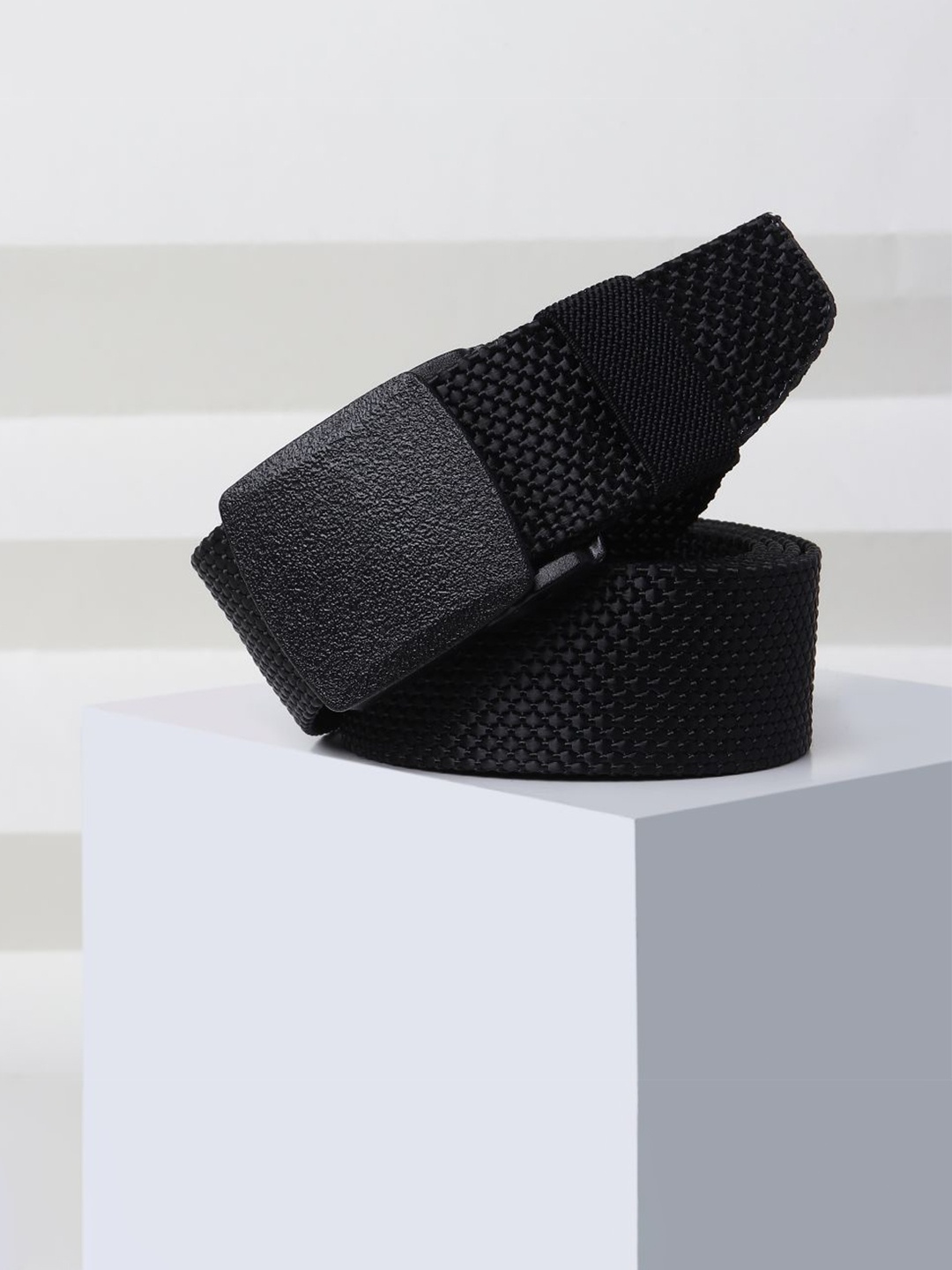 

Kastner Men Black Woven Design Belt