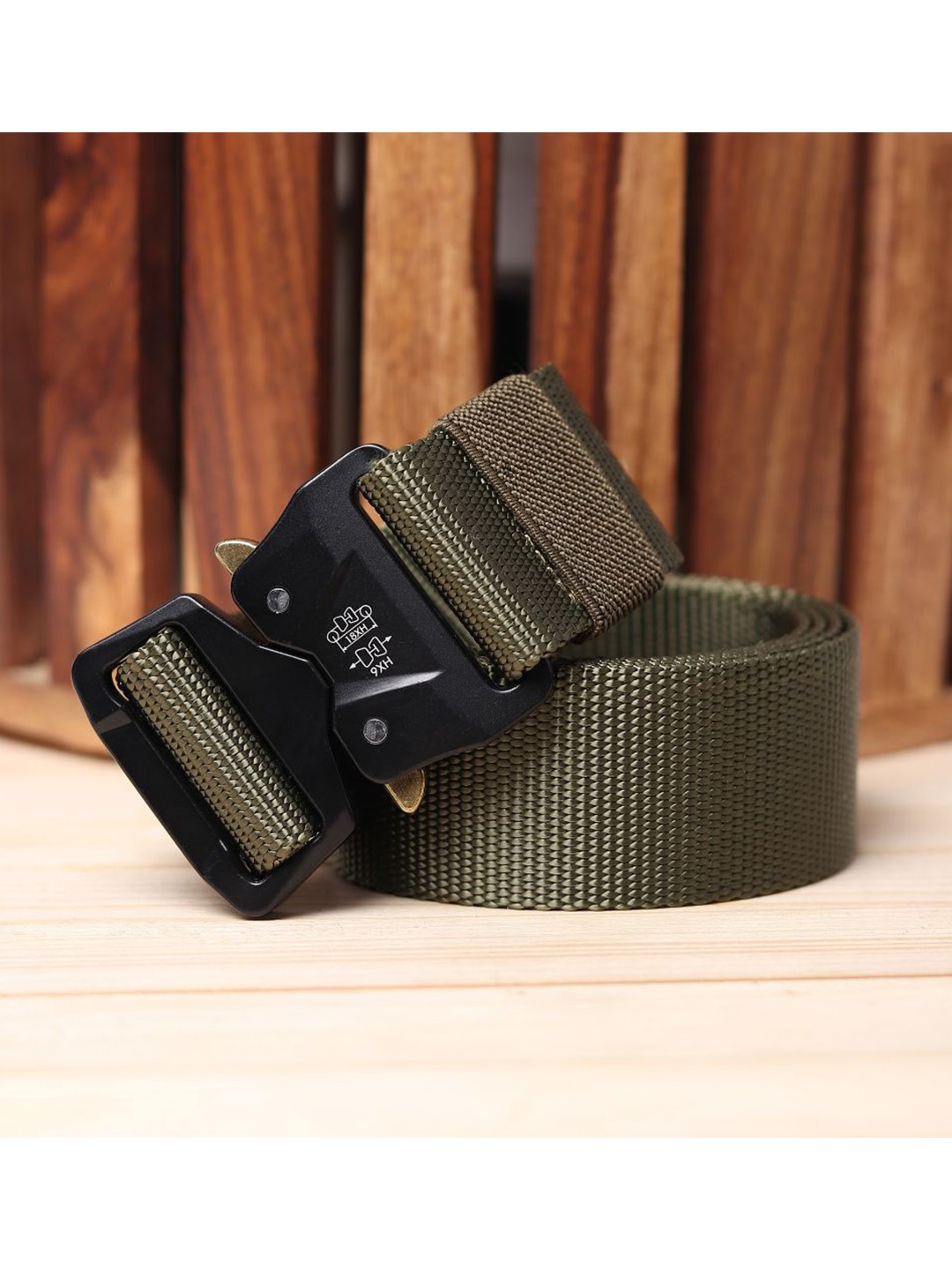 

Kastner Men Olive Green Canvas Belt