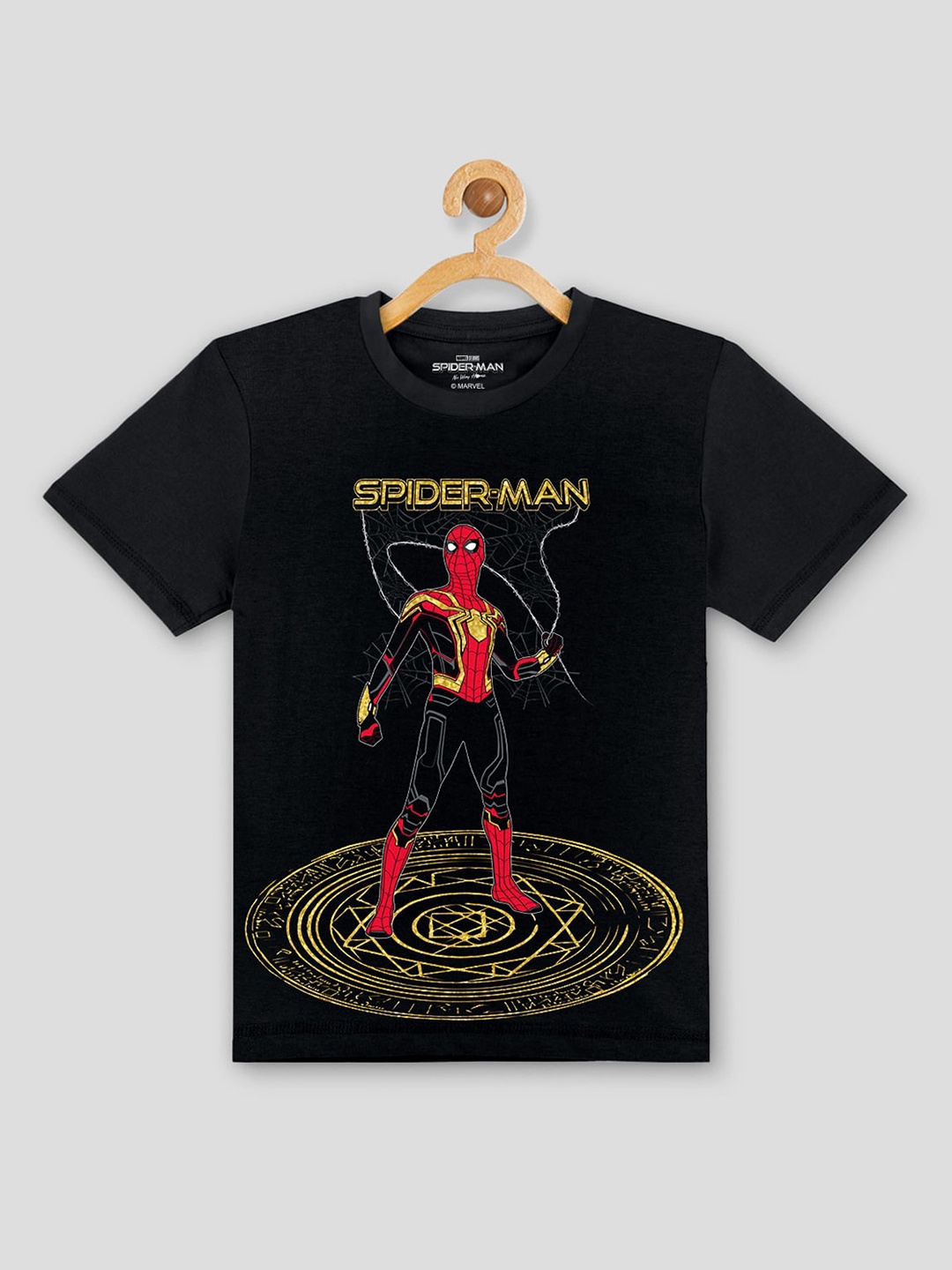 

Kids Ville Boys Black Spiderman Featured Tshirt