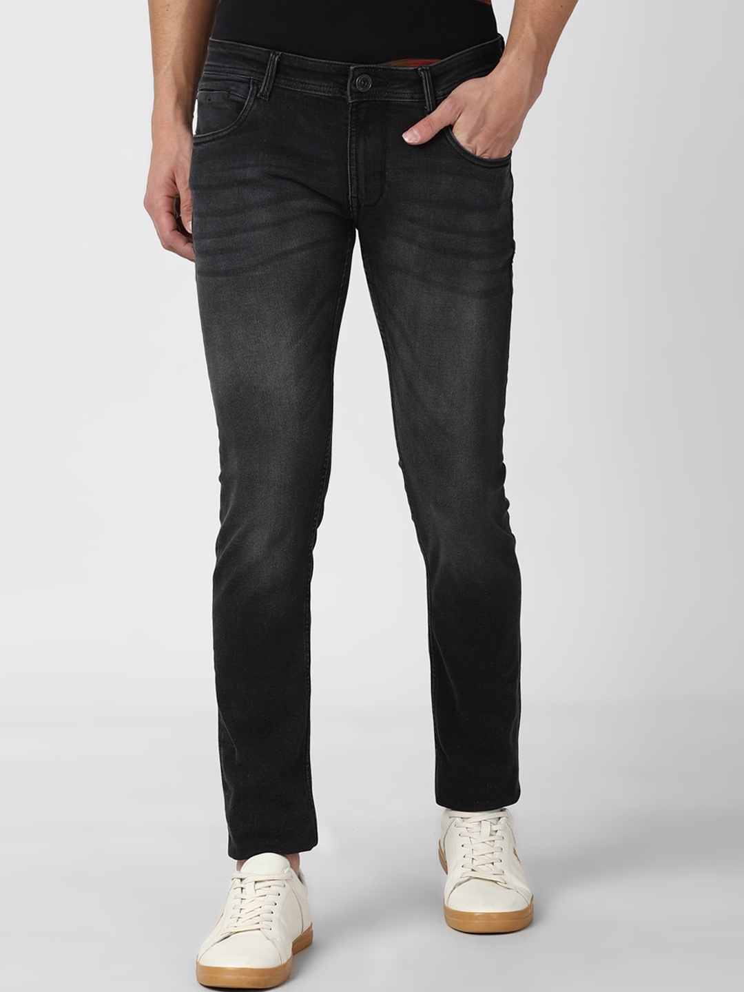 

Peter England Casuals Men Black Skinny Fit Heavy Fade Jeans