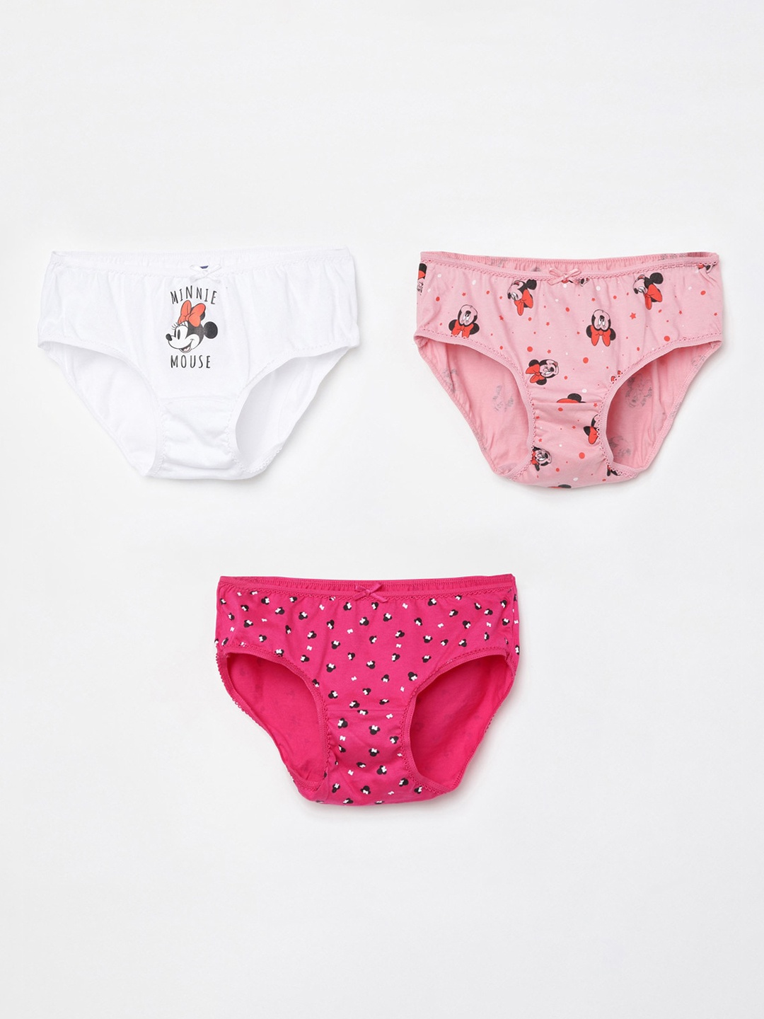 

Fame Forever by Lifestyle Girls Pack Of 3 Printed Cotton Briefs, White
