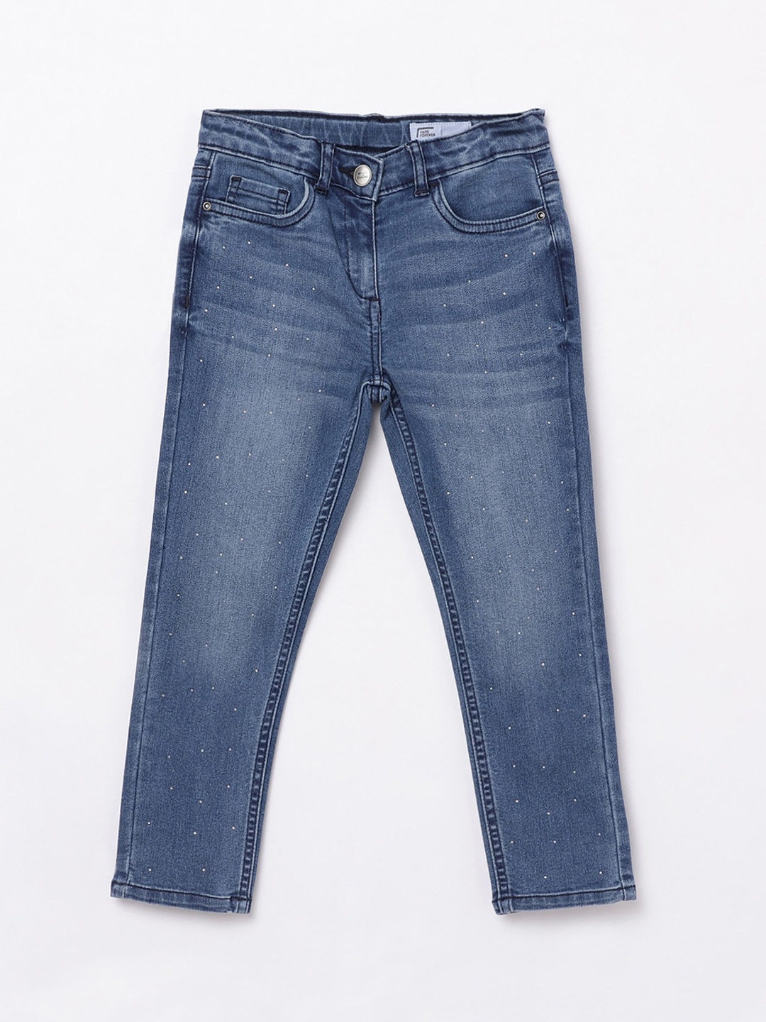 

Fame Forever by Lifestyle Girls Blue Slim Fit Light Fade Jeans