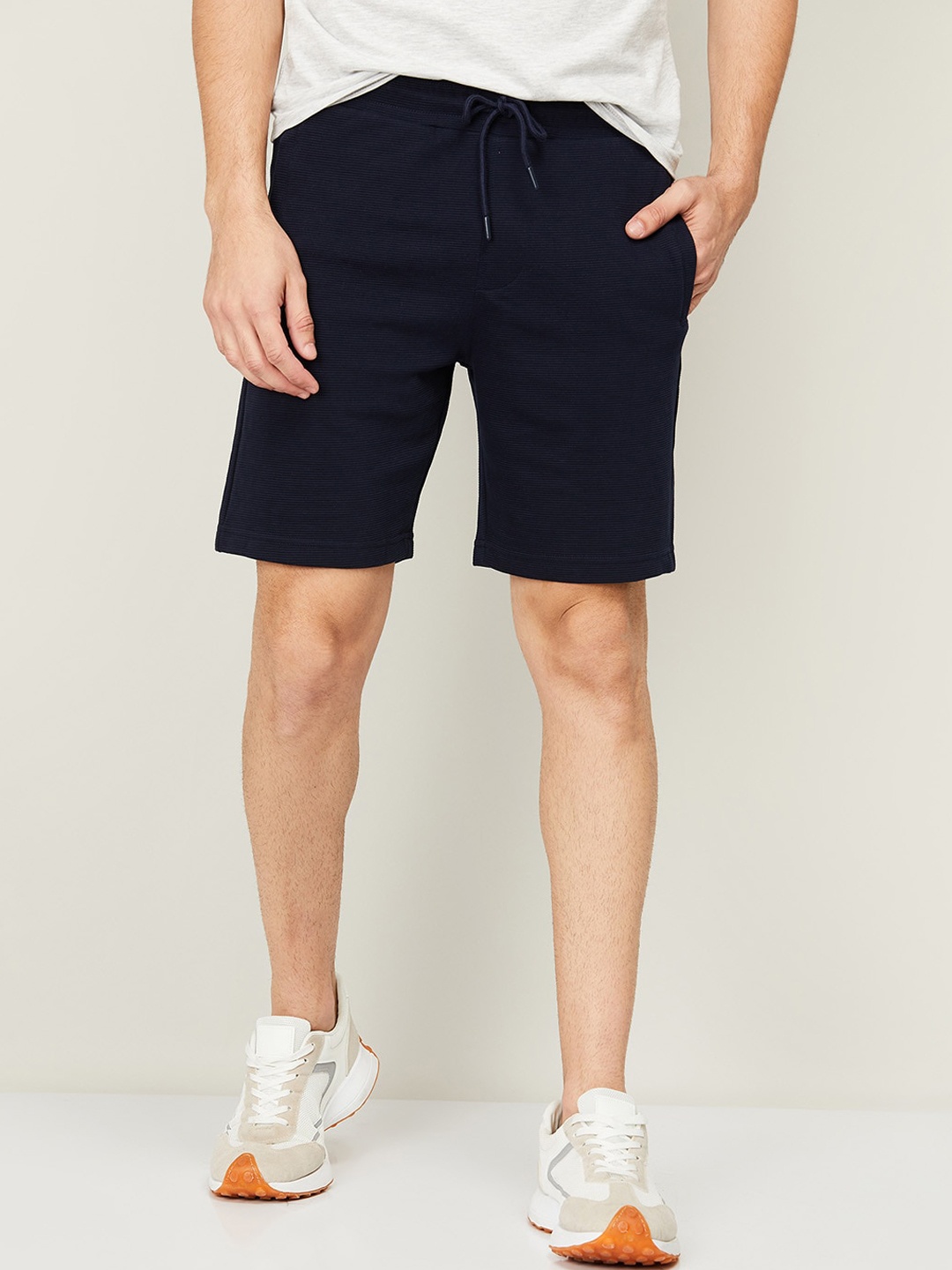 

Bossini Men Navy Blue Sports Cotton Shorts