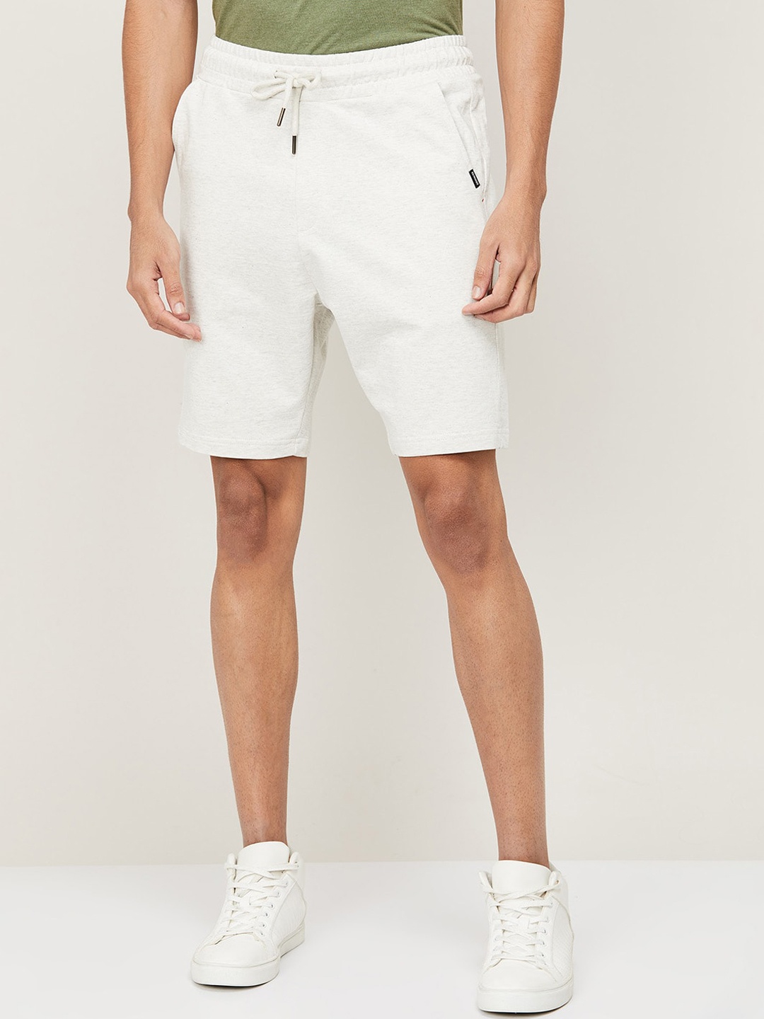 

Fame Forever by Lifestyle Men White Slim Fit Cotton Shorts
