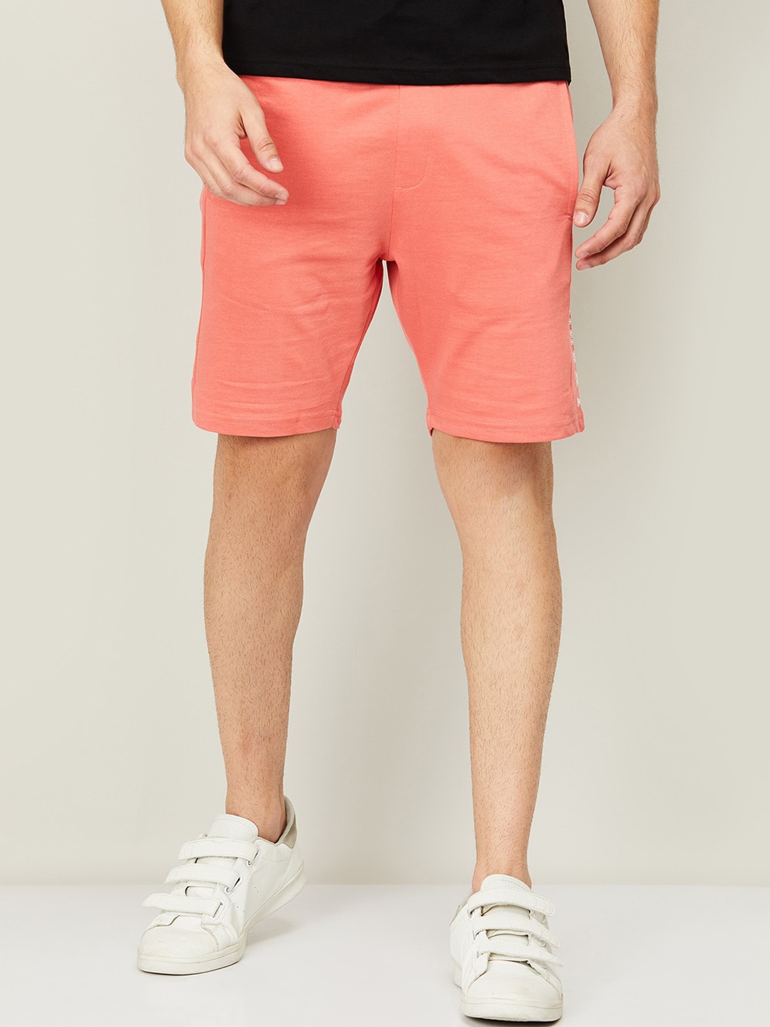 

SmileyWorld Men Coral Slim Fit Cotton Shorts