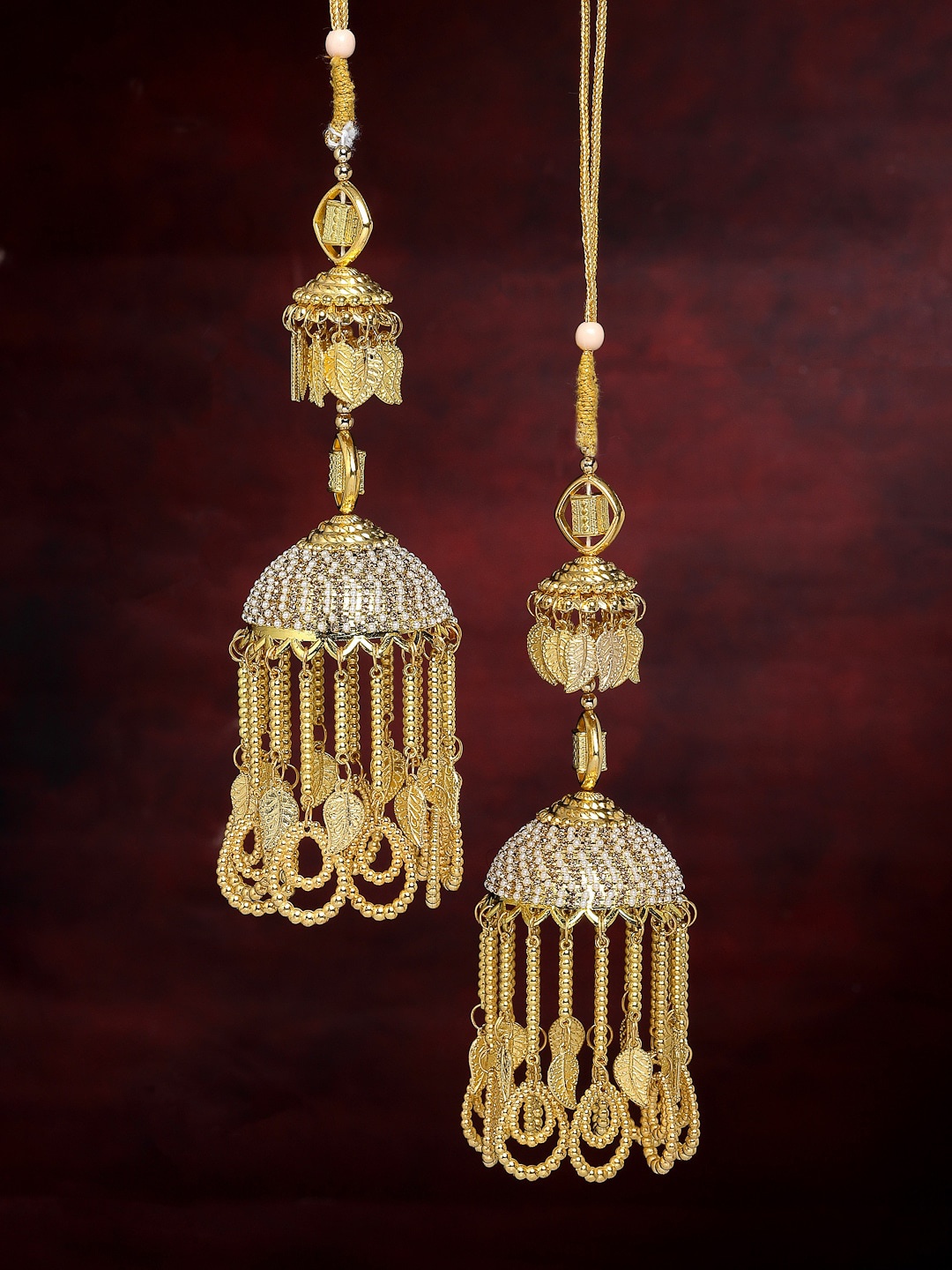 

PANASH Set Of 2 Gold-Plated Bridal Kaleeras