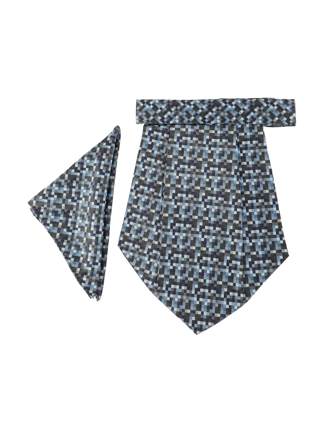 

Alvaro Castagnino Men Blue & Black Printed Cravat