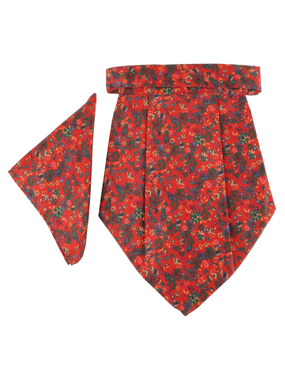 

Alvaro Castagnino Men Multicoloured Printed Cravat With Pocket Square, Multi