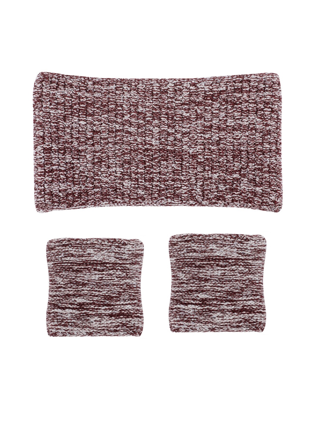 

Bharatasya Set of 3 Brown Cotton Headband & Wrist Bands