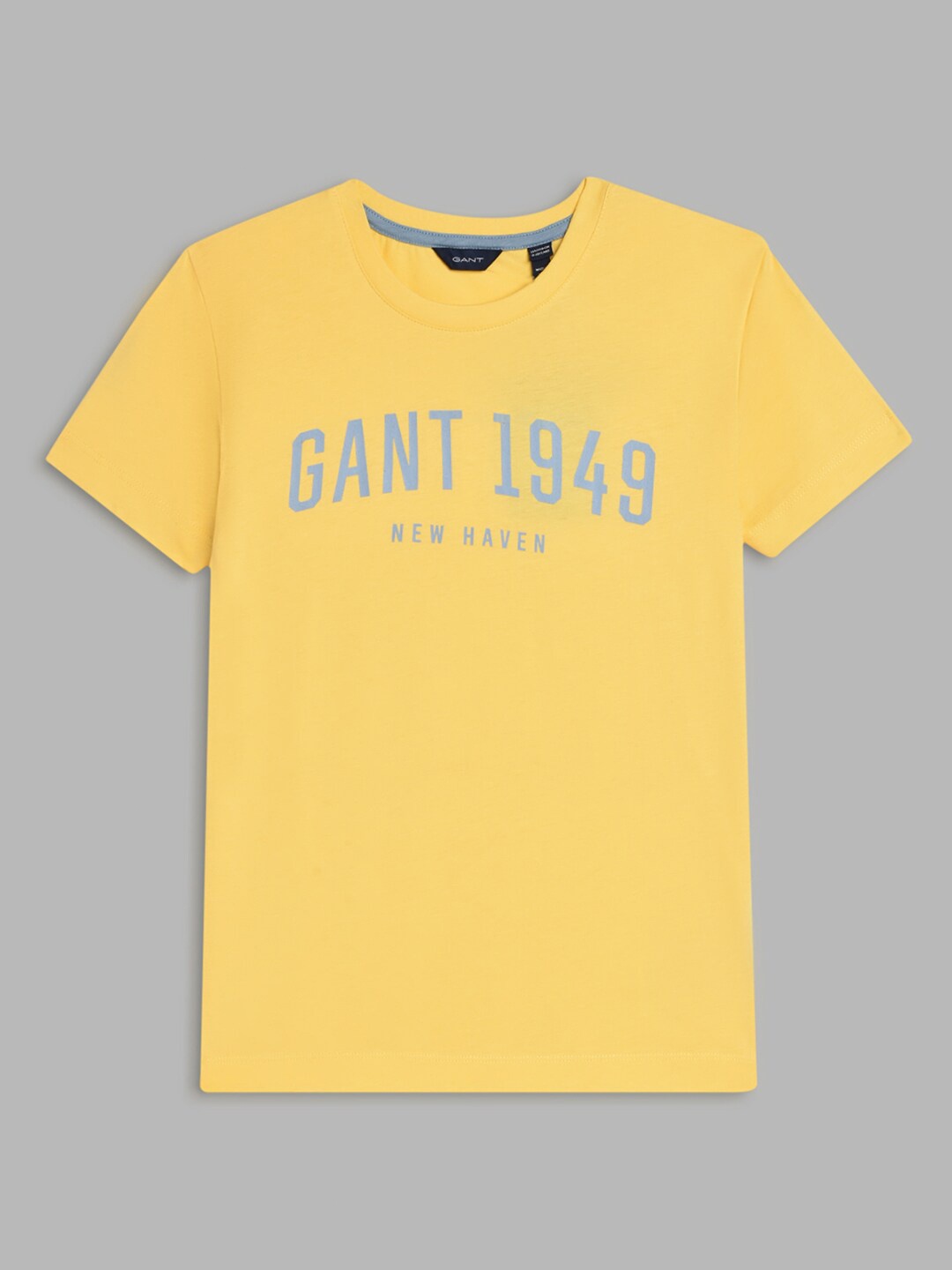 

GANT Boys Yellow Typography Printed Organic Cotton T-shirt