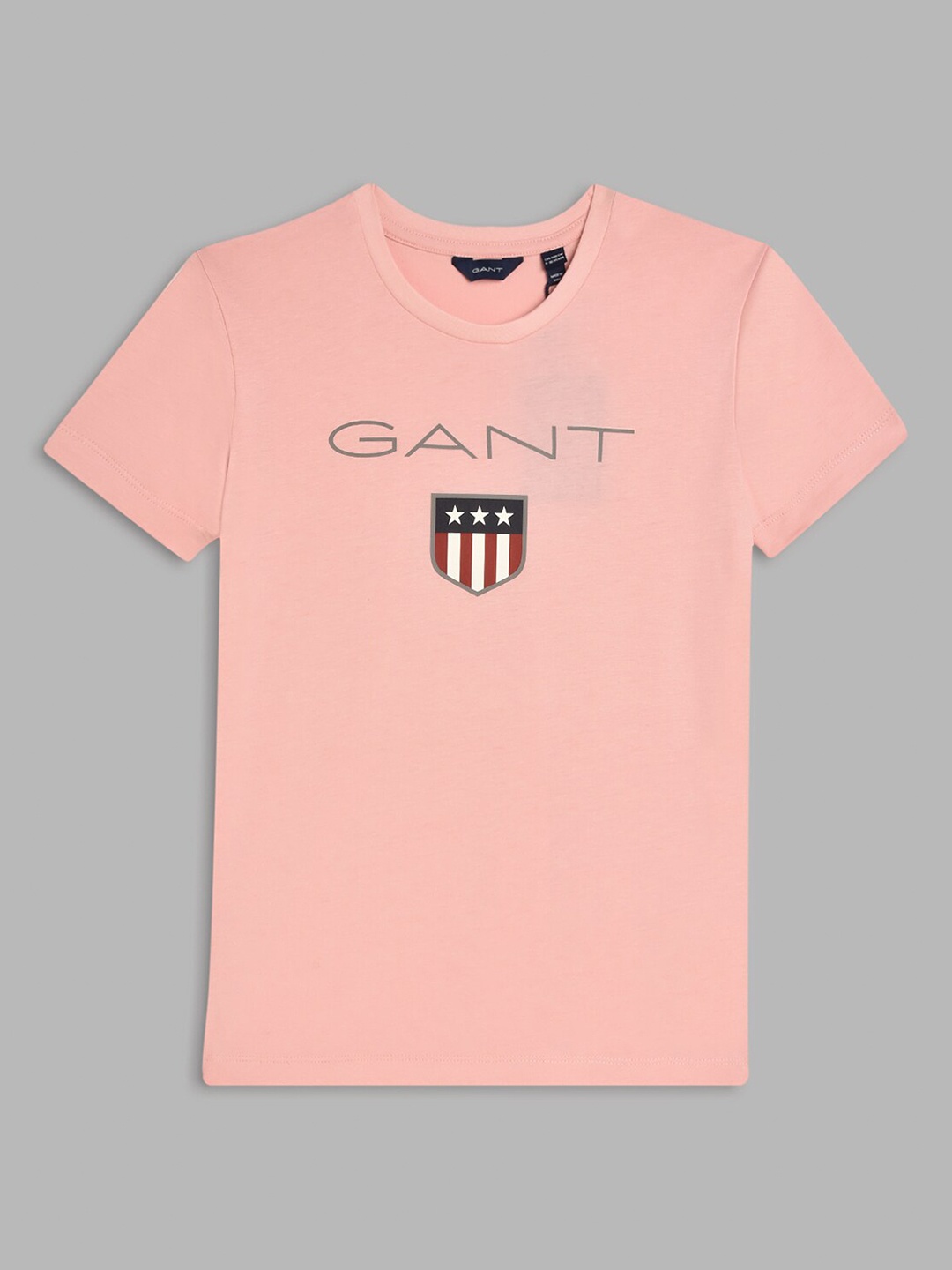 

GANT Boys Pink & Black Typography Printed Pure Cotton T-shirt