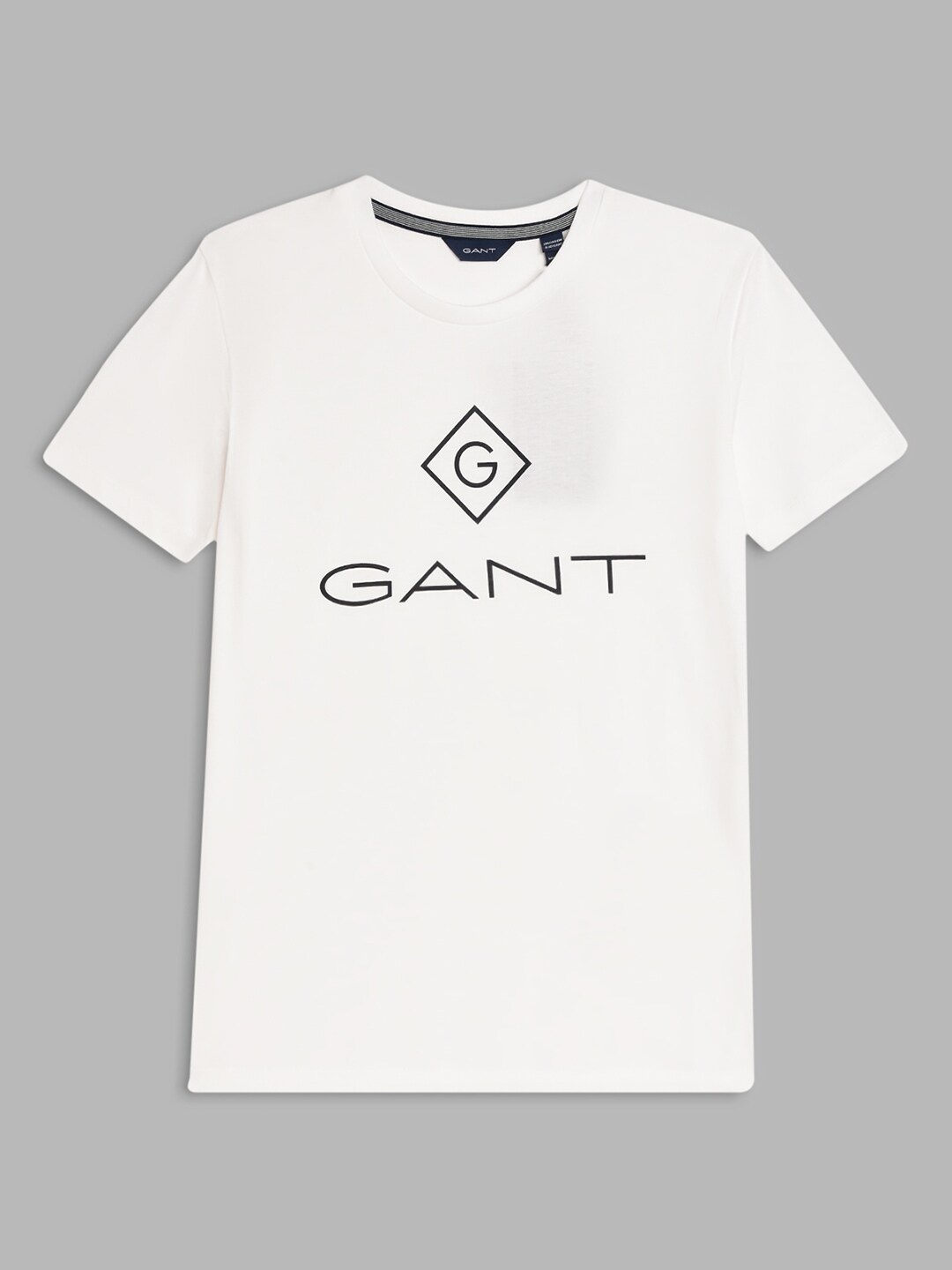 GANT Boys White Printed T-shirt