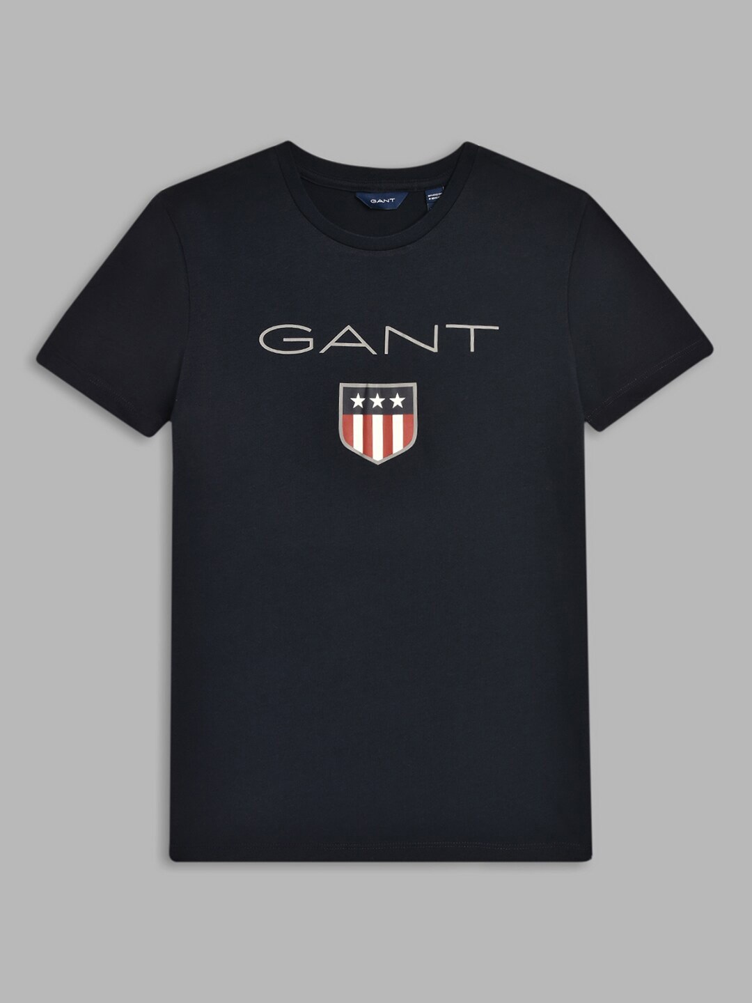 

GANT Boys Navy Blue Brand Logo Printed Pure Cotton T-shirt
