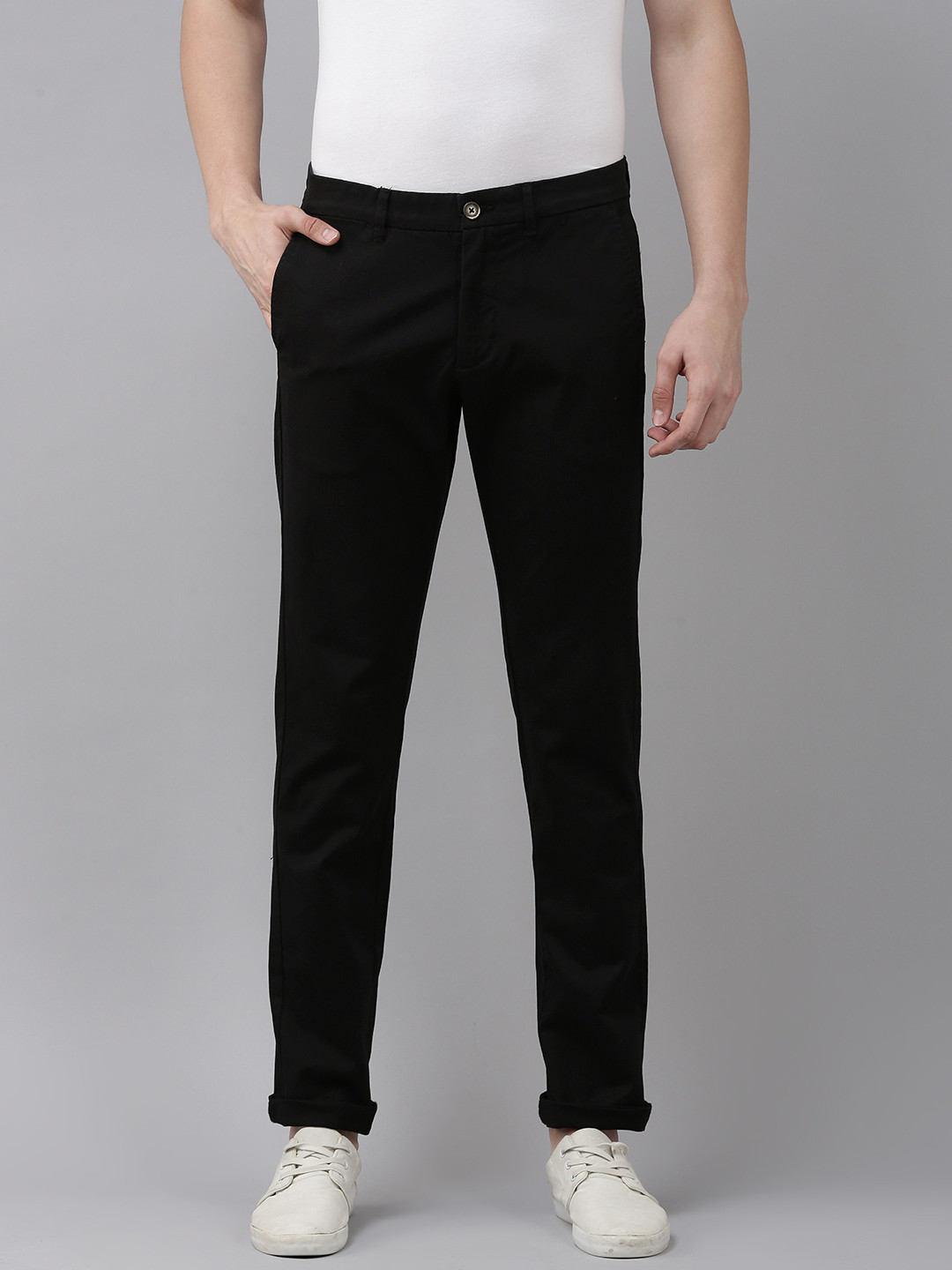 

U S Polo Assn Men Black Slim Fit Trousers
