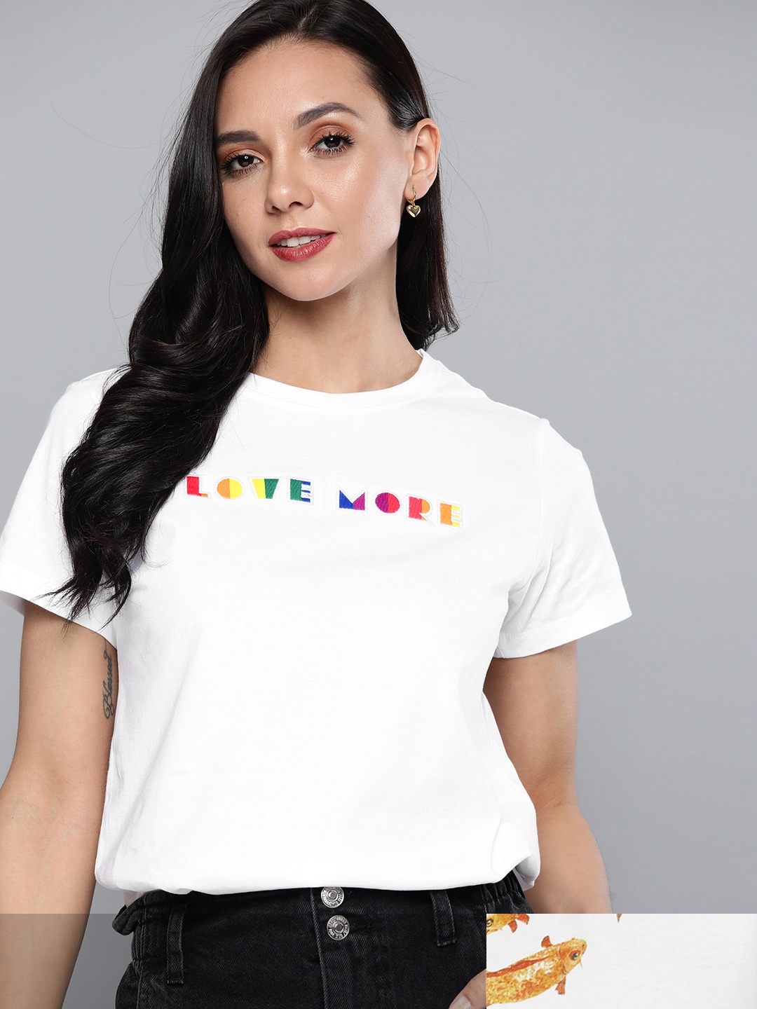 

Mast & Harbour Women Pack of 2 Printed T-shirt, White