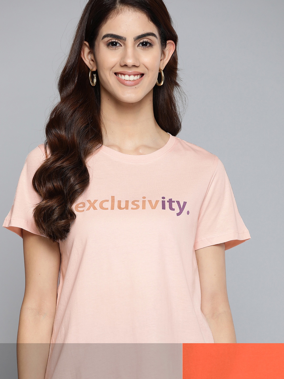 

Mast & Harbour Women Pack of 2 Pure Cotton Tshirts, Pink