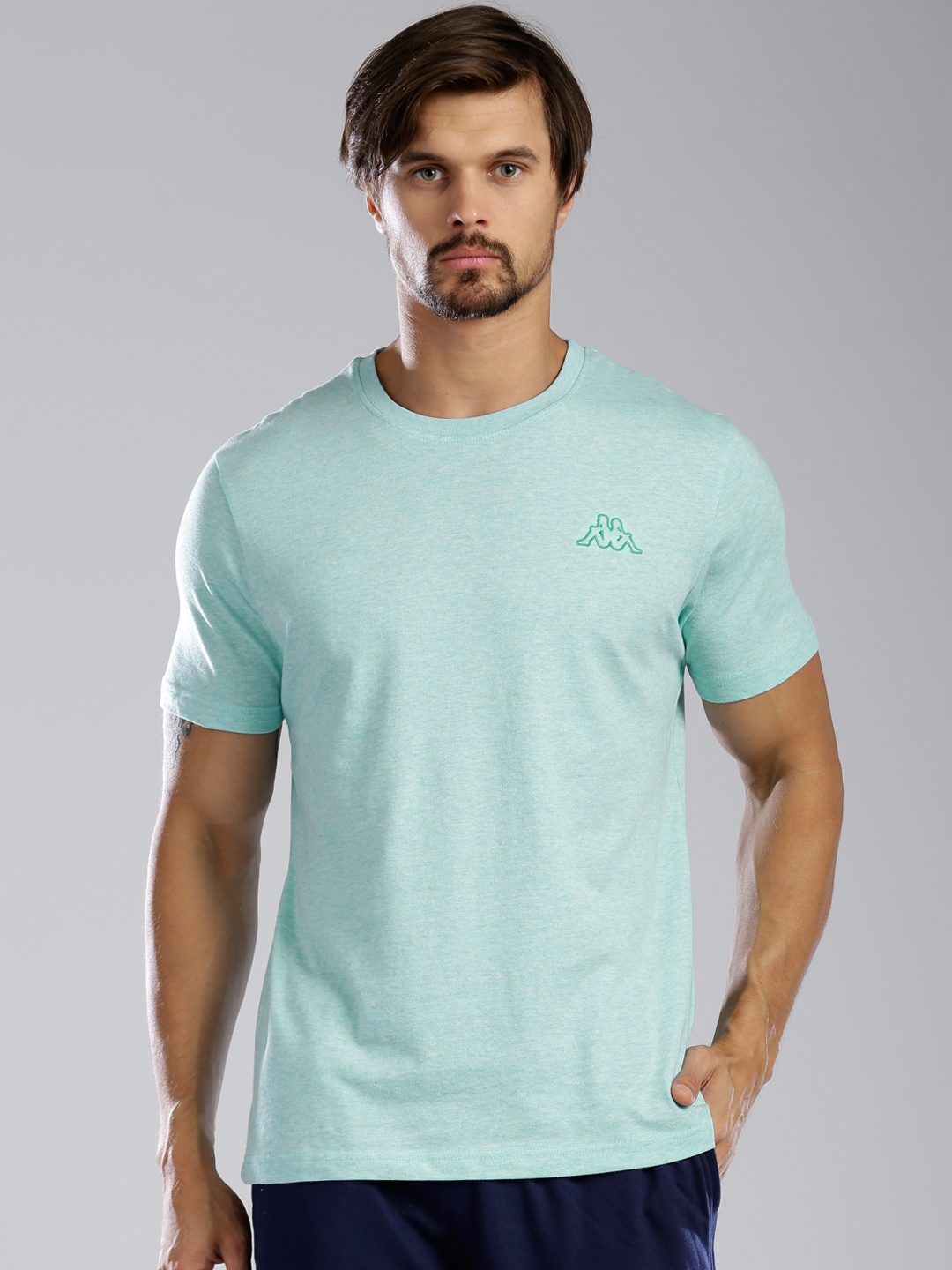 

Kappa Men Blue Solid Round Neck T-shirt