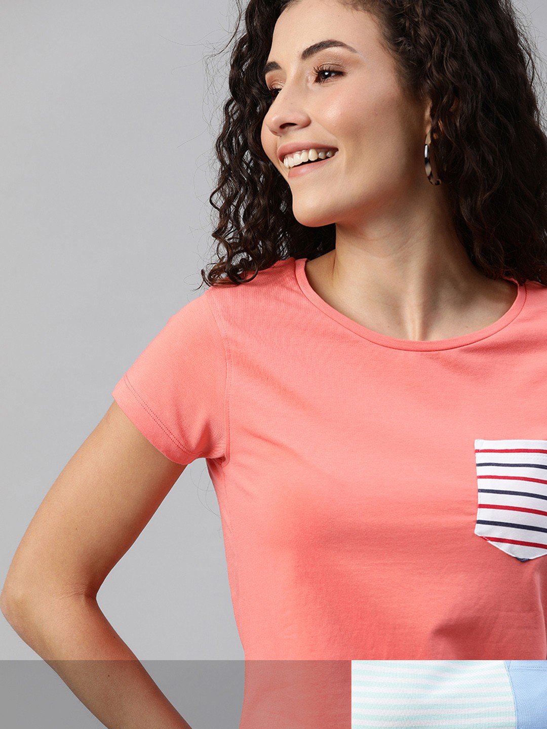 

Mast & Harbour Women Pack of 2 T-shirts, Coral