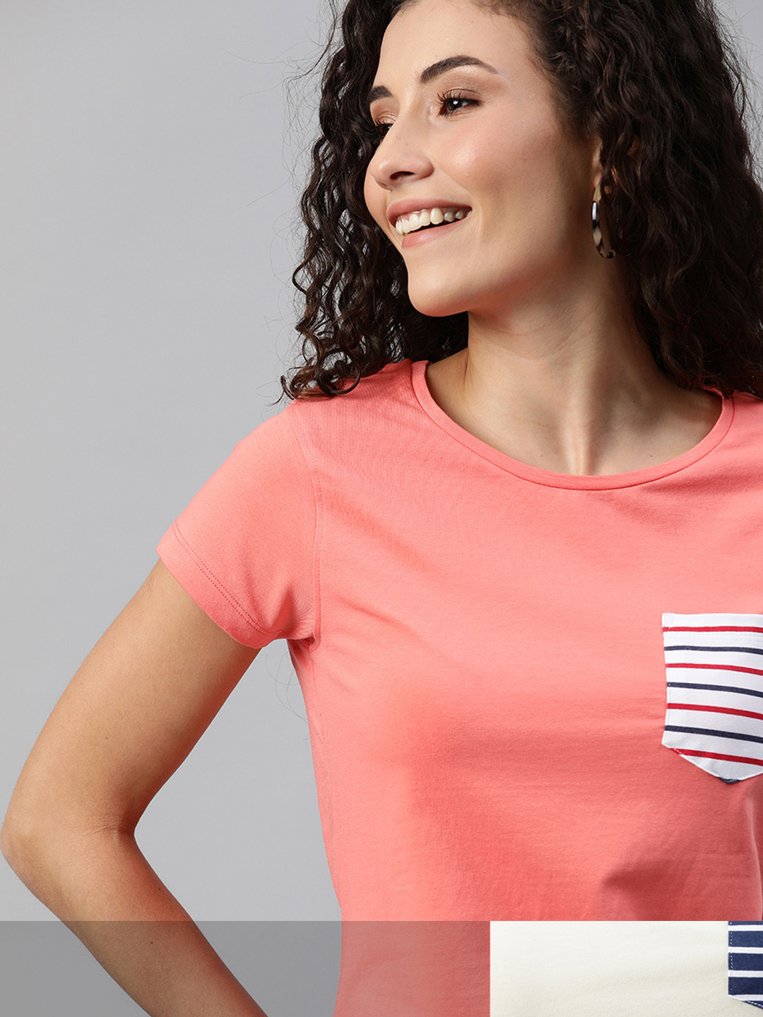

Mast & Harbour Women Pack of 2 T-shirts, Coral